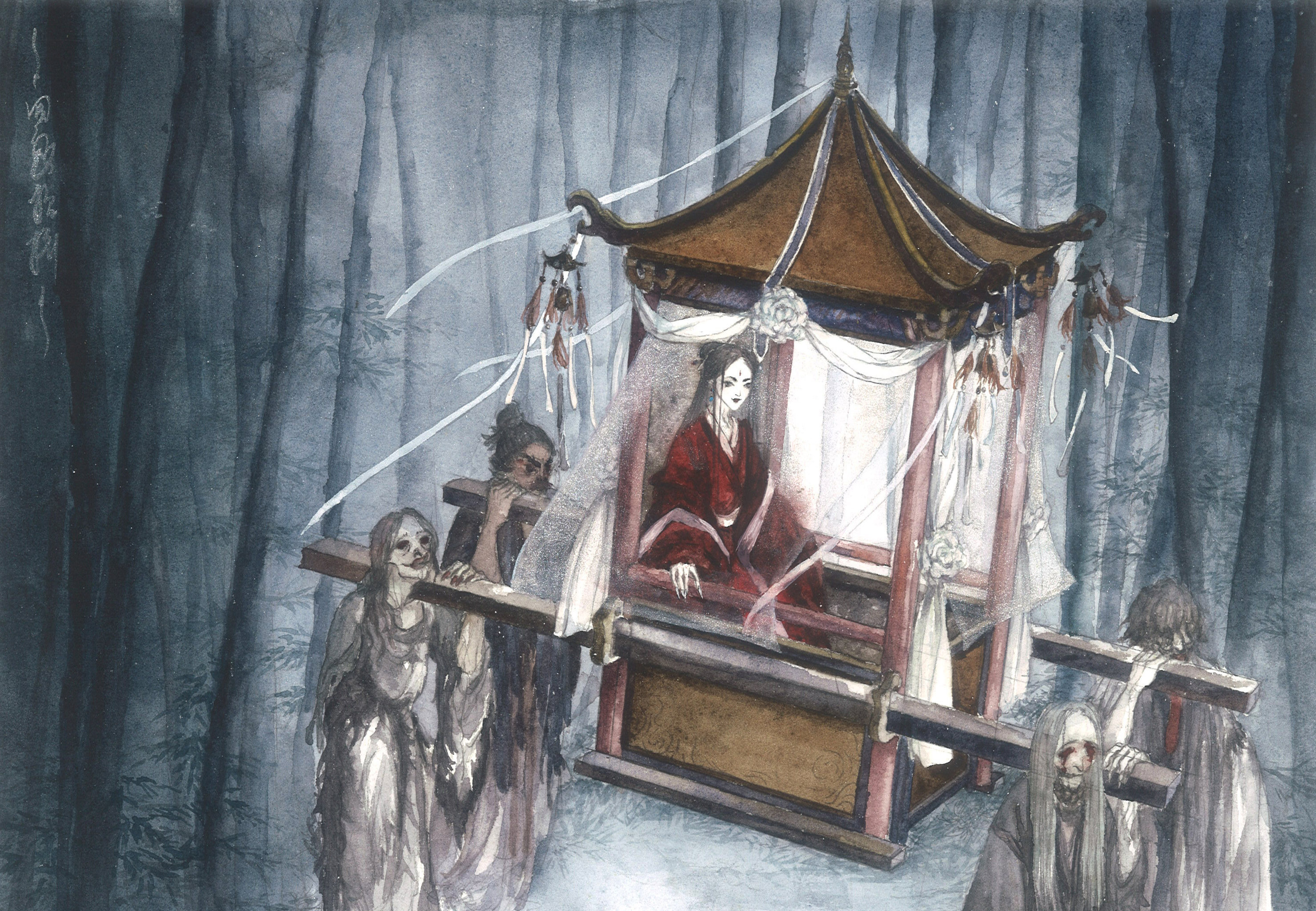 四鬼抬轿 - 聚乙烯 - 原创作品 - 视觉中国(shijueme)