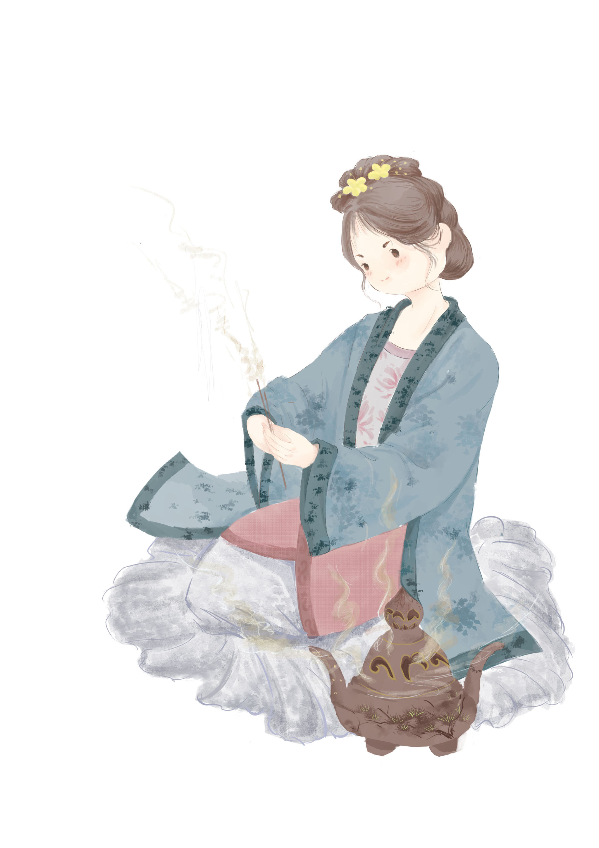 古代女子日常 插画  - 儿童插画 |   上传时间: 2021-01-28 13:20 0