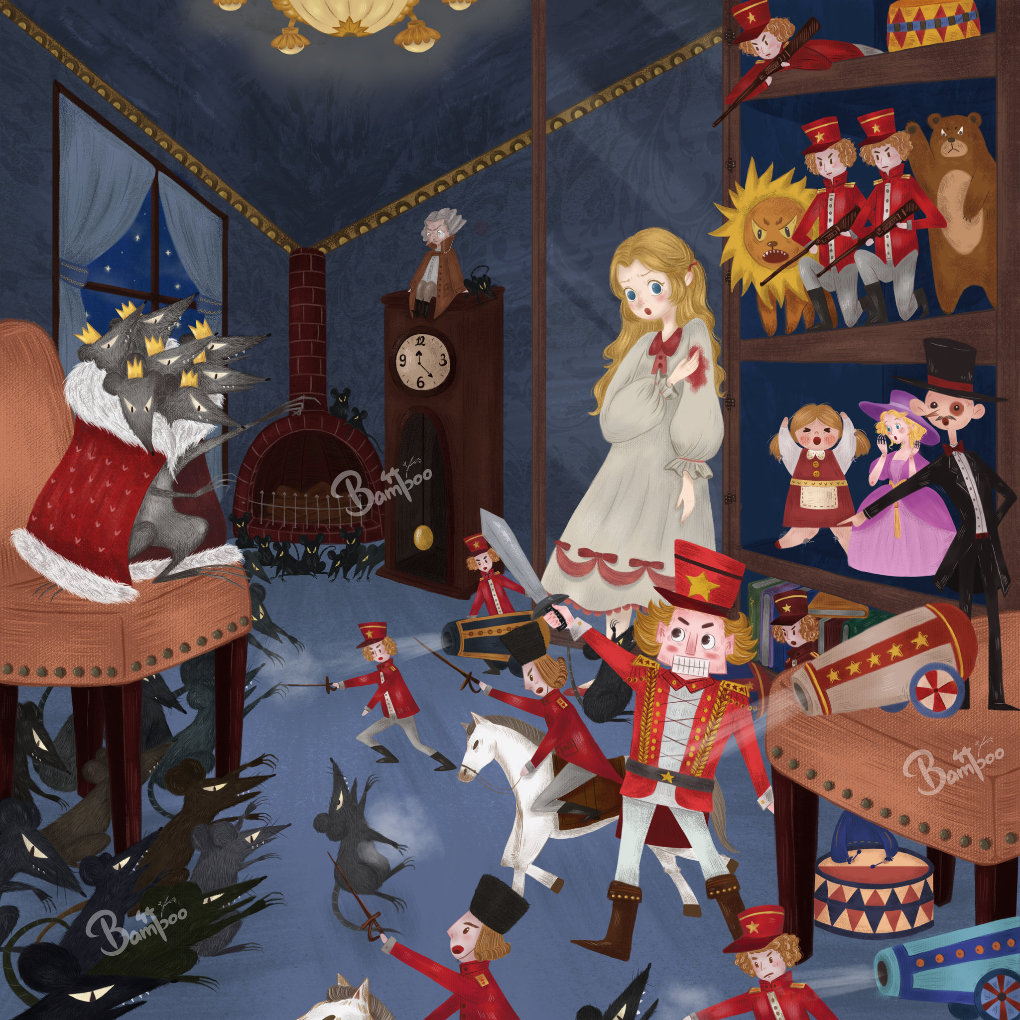 儿童插画 绘本《胡桃夹子》