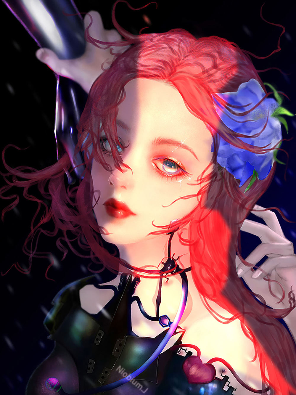 机械姬人物插画