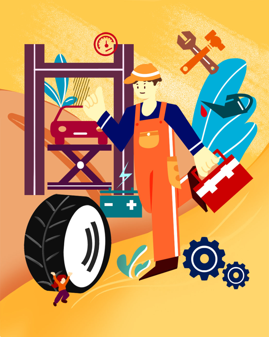 蓝领专业汽修汽车医生