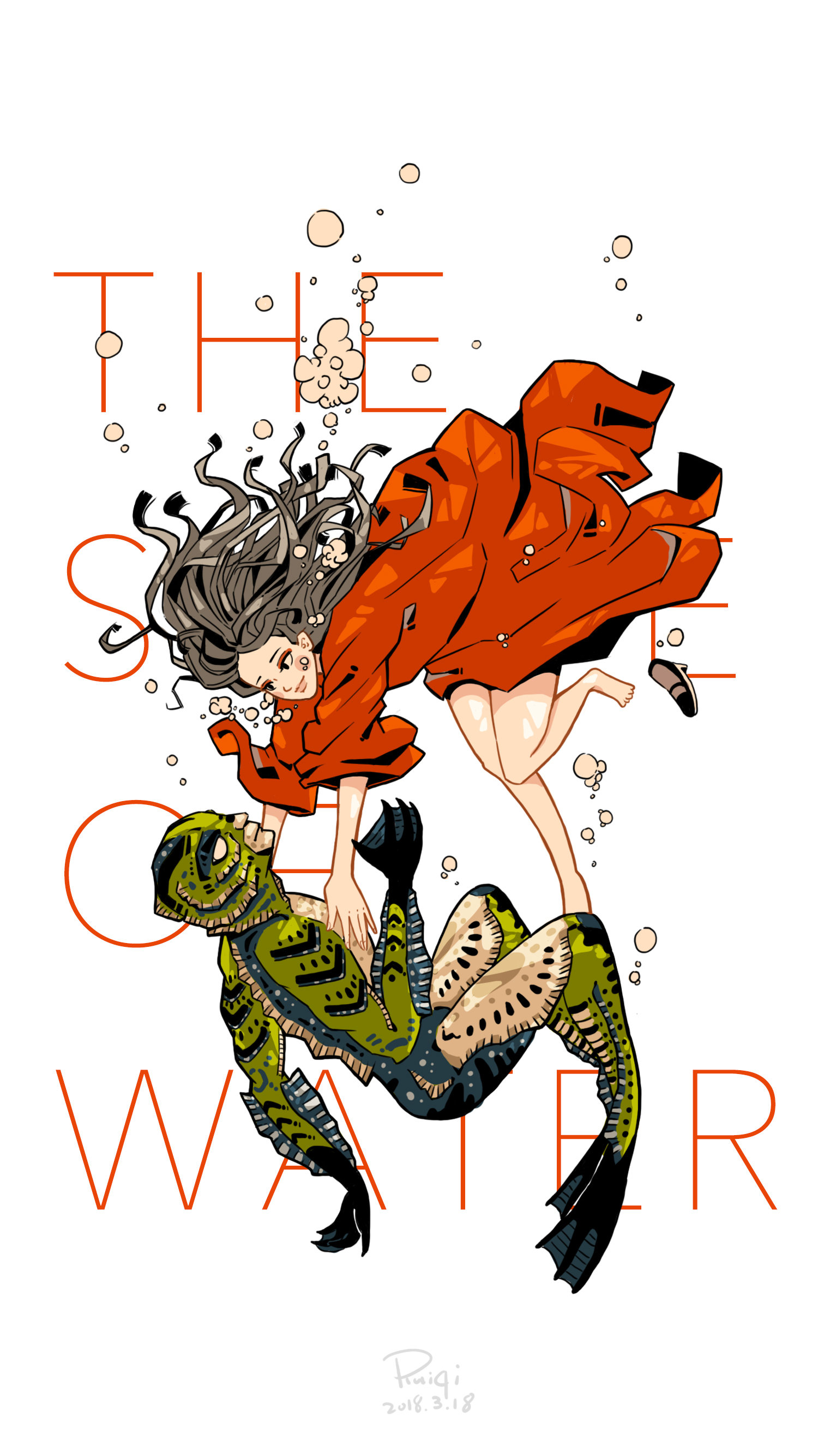 水形物语 插画 - 150****7717 - 原创作品 - 视觉中国(爱视觉)