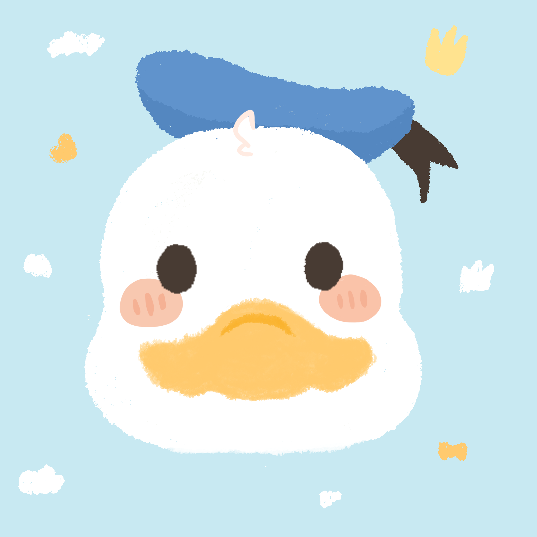 情侣头像 可爱漫画 唐老鸭