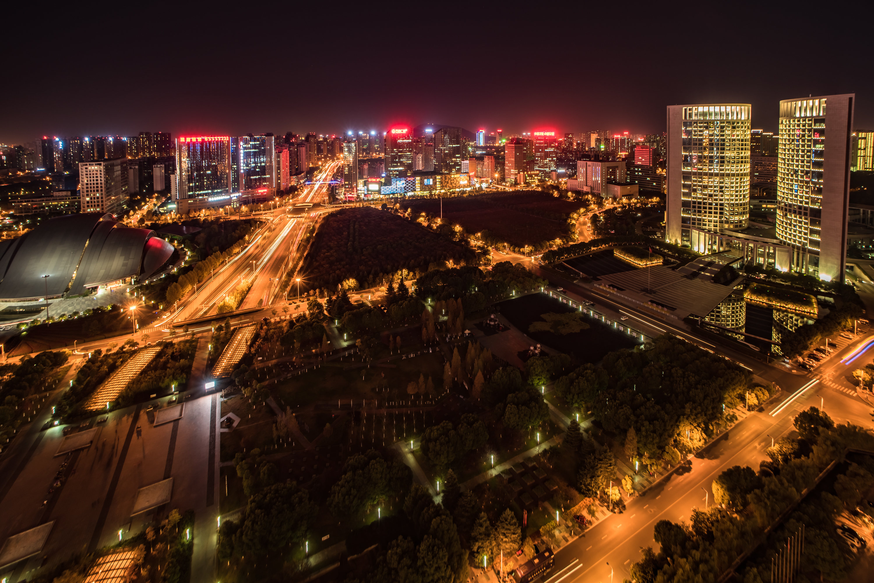 合肥市政府夜景