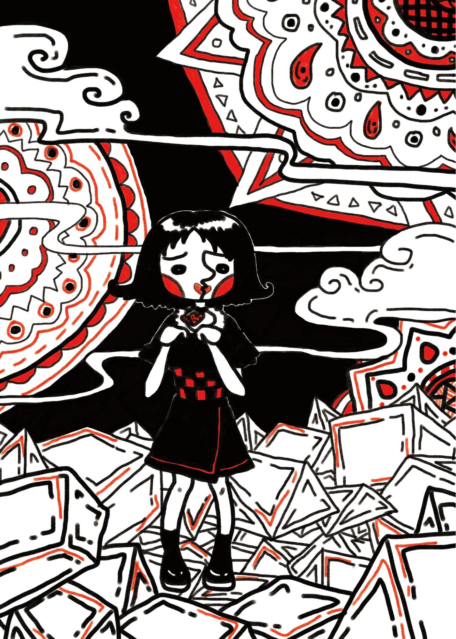 社交心理障碍插画