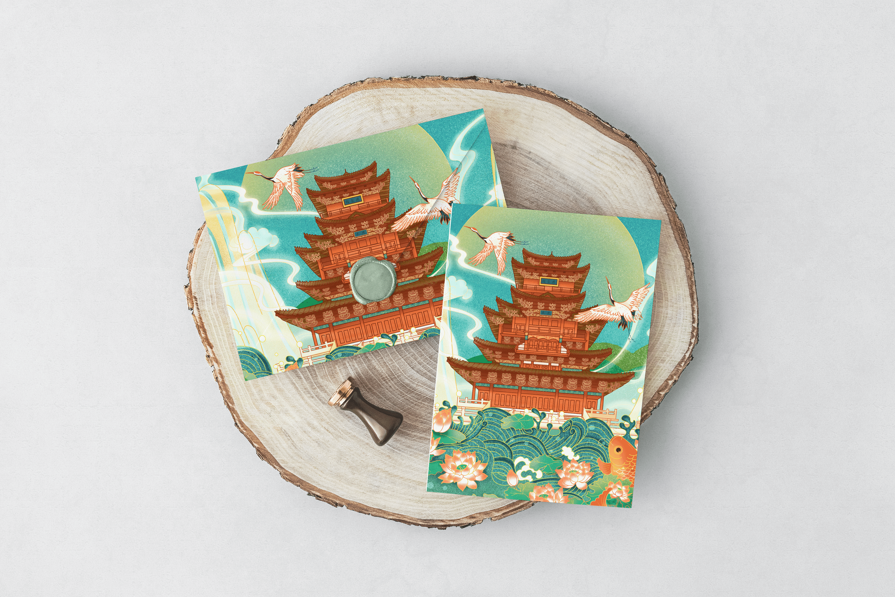 国风插画之应星楼