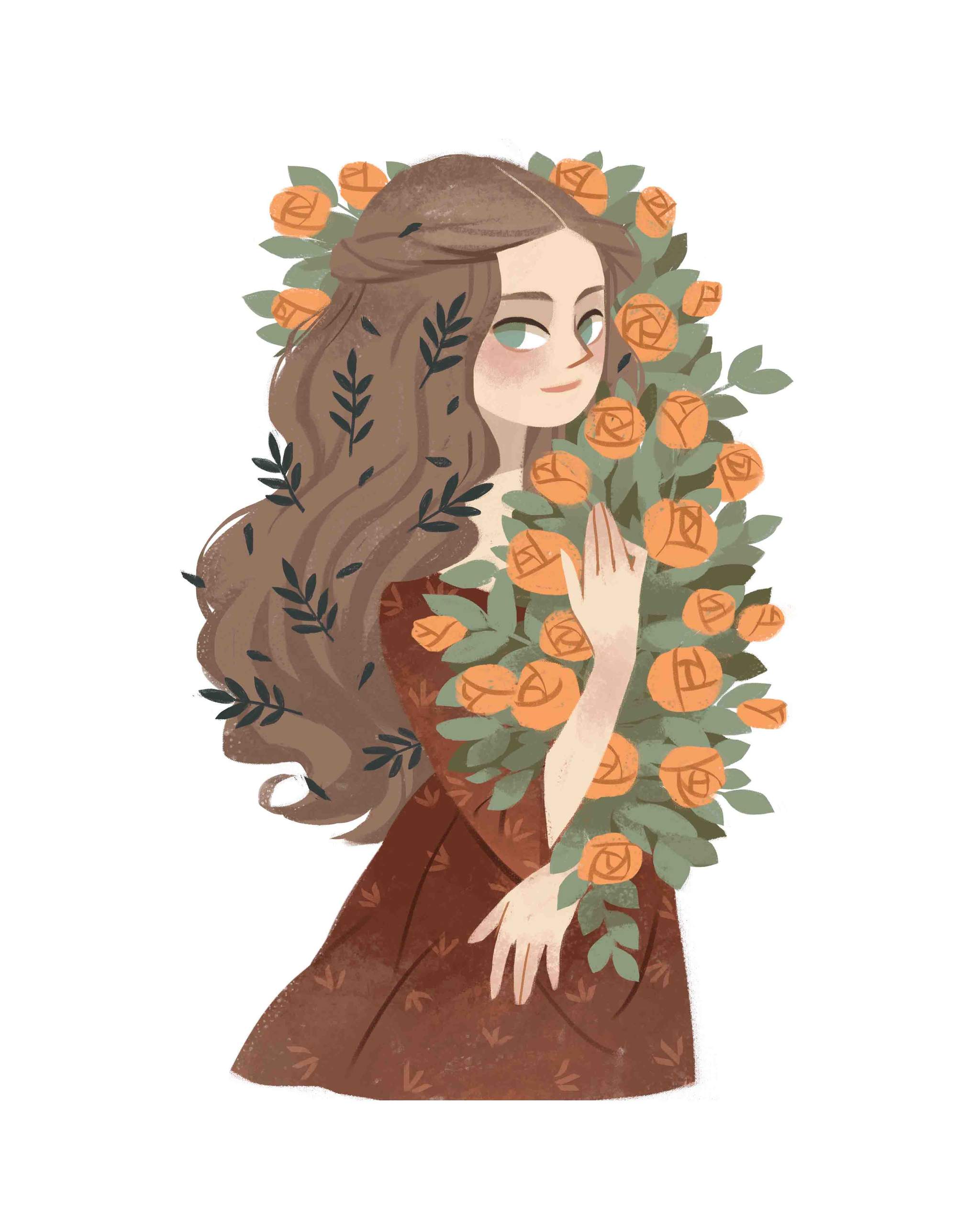 森系植物系列插画