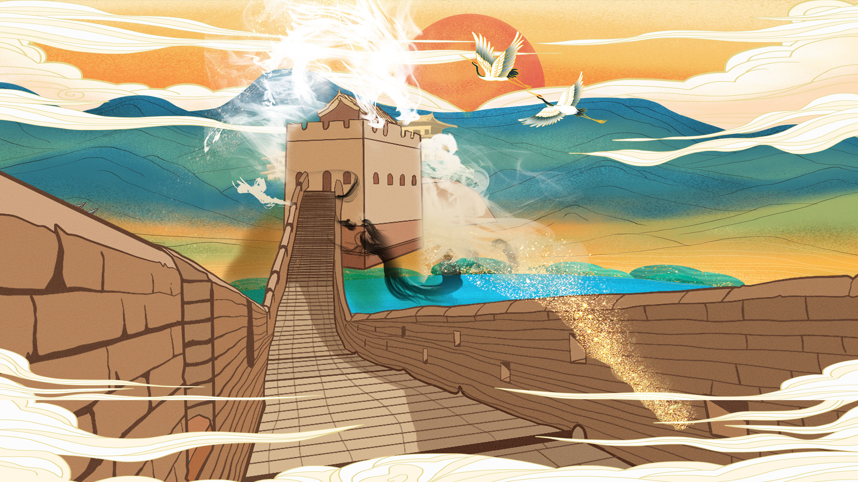 超"画"北京---气势长城