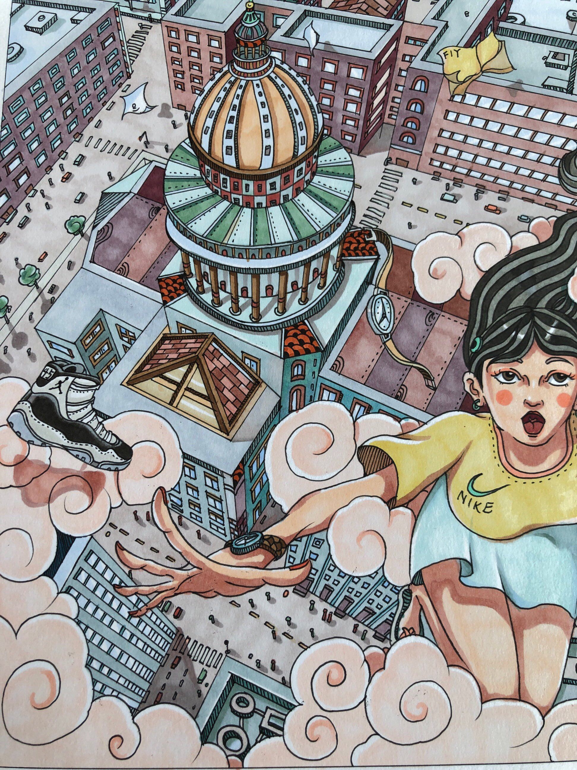 大透视装饰插画创作系列1