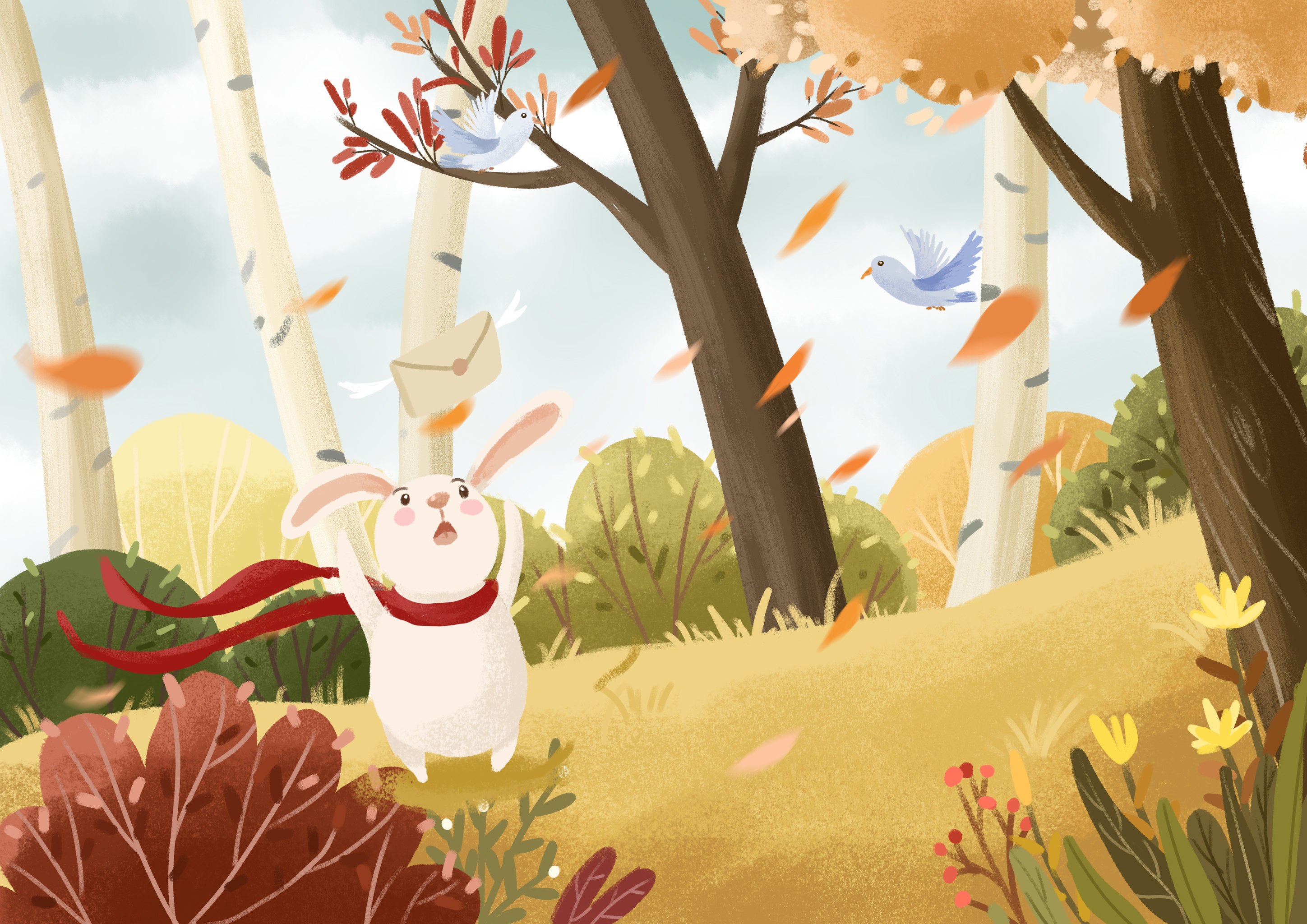 秋天的来信,是纷飞的落叶