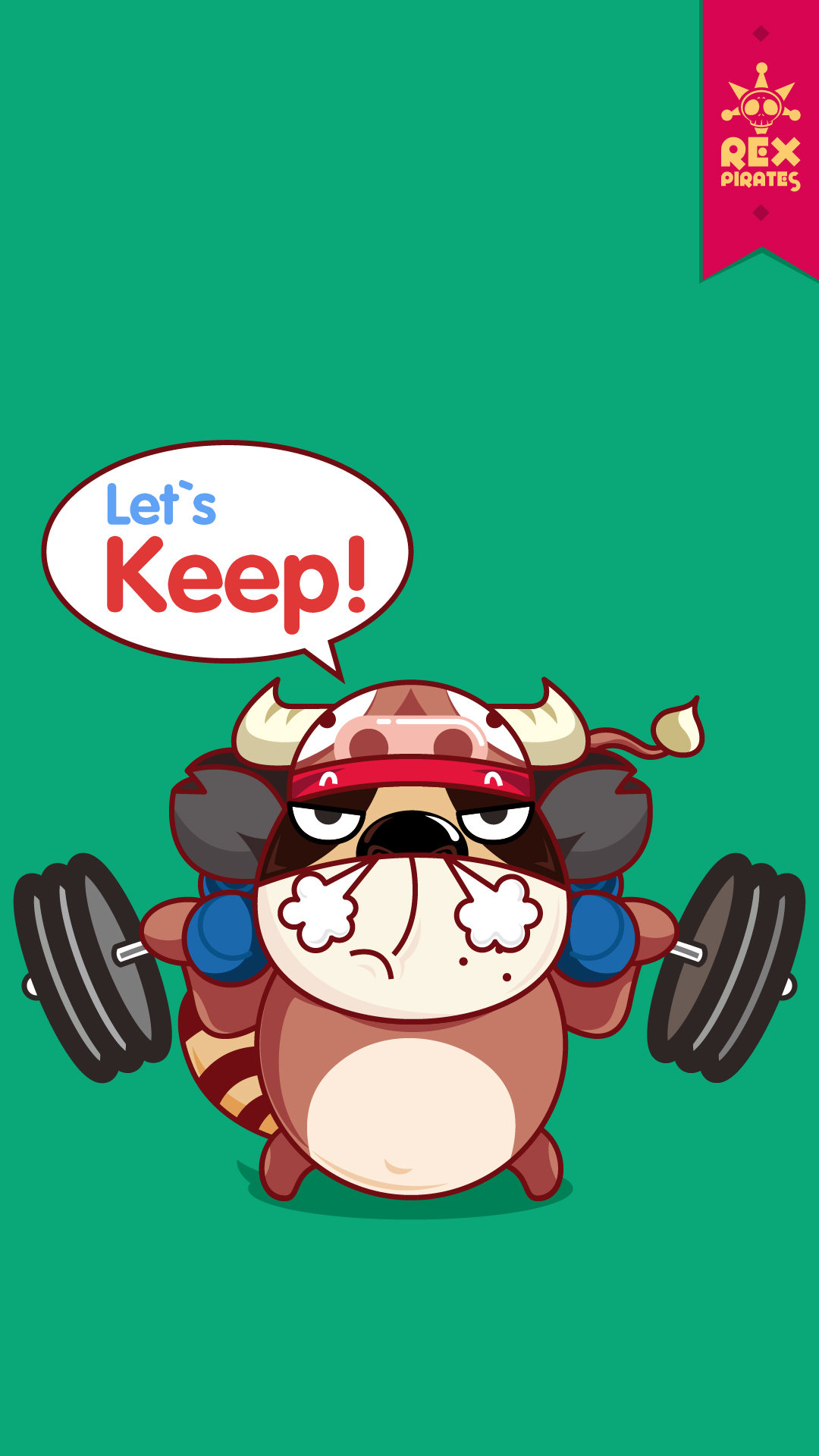 letskeep雷克斯海盗团十二生肖手机壁纸之牛