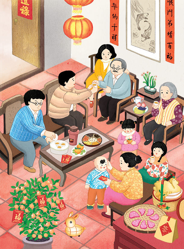 【仔婿拜正】 在潮汕,正月初二为女婿日 【除夕围炉】 潮汕人将除夕吃