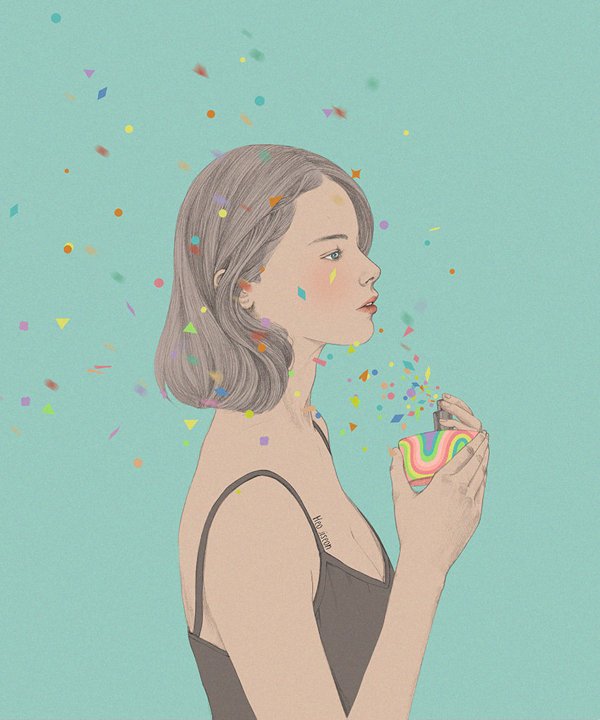 韩国插画师heojiseon的插画欣赏