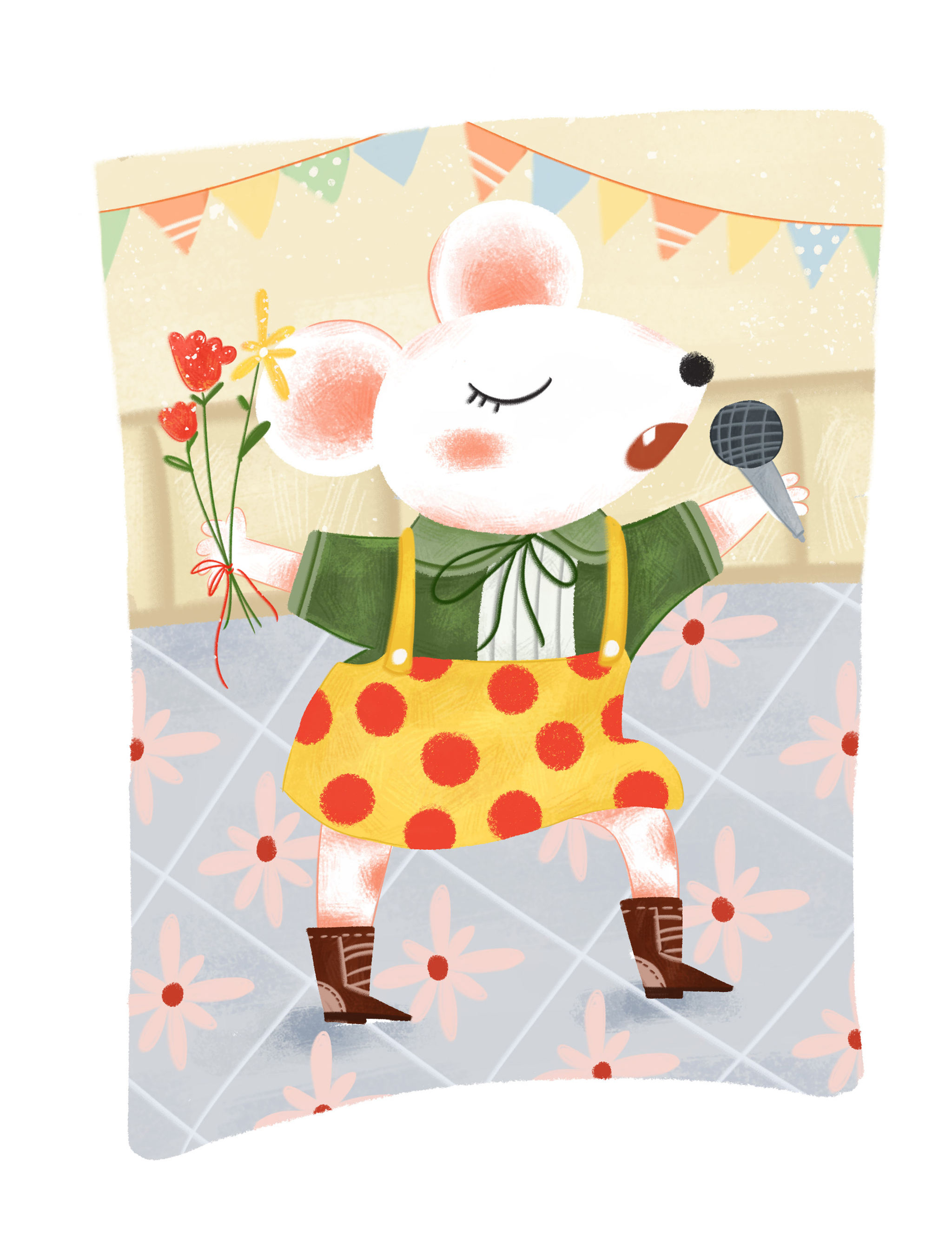 老鼠可爱卡通角色形象