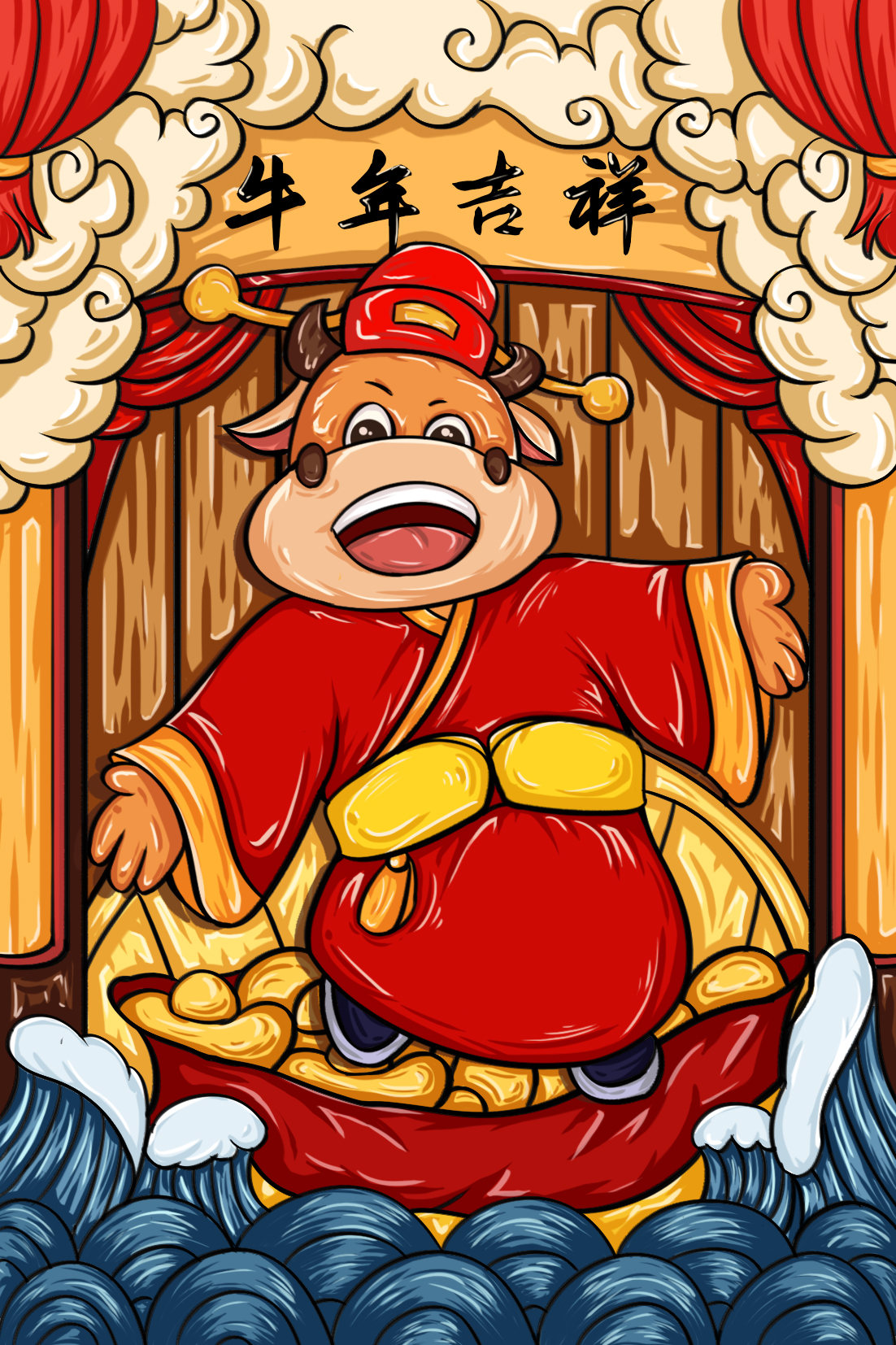 牛年- hollow - 原创作品 - 视觉中国(shijueme)