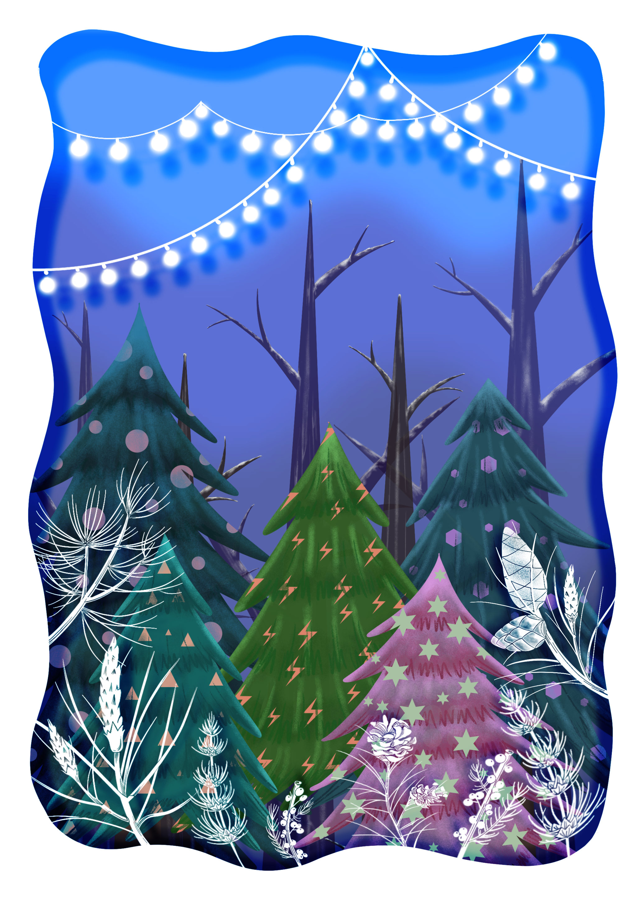 2021希捷硬盘外壳创意纸艺插画四季系列