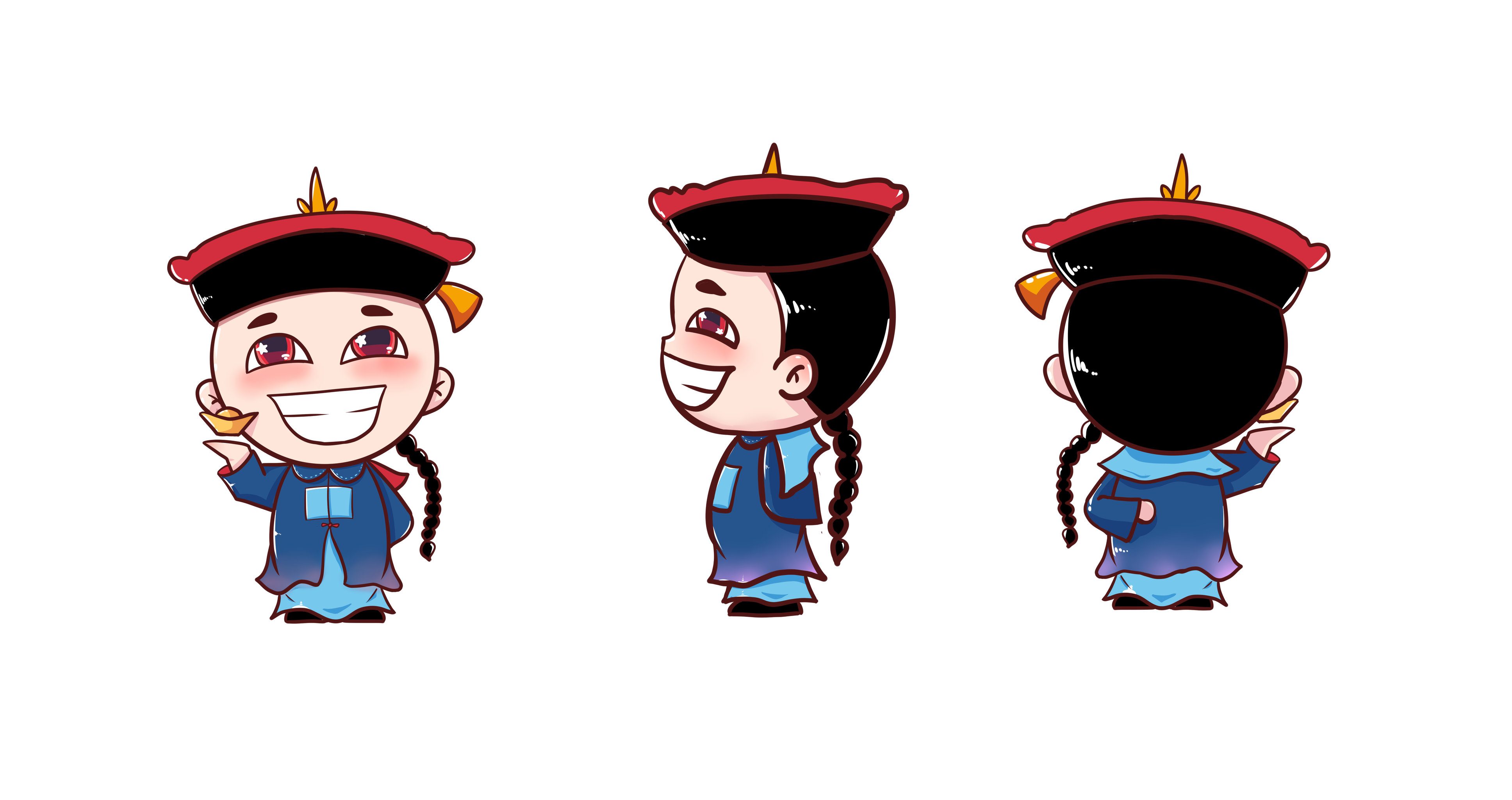 恭王府ip形象设计说明 以恭王府著名人物形象为主 和珅为代表形象