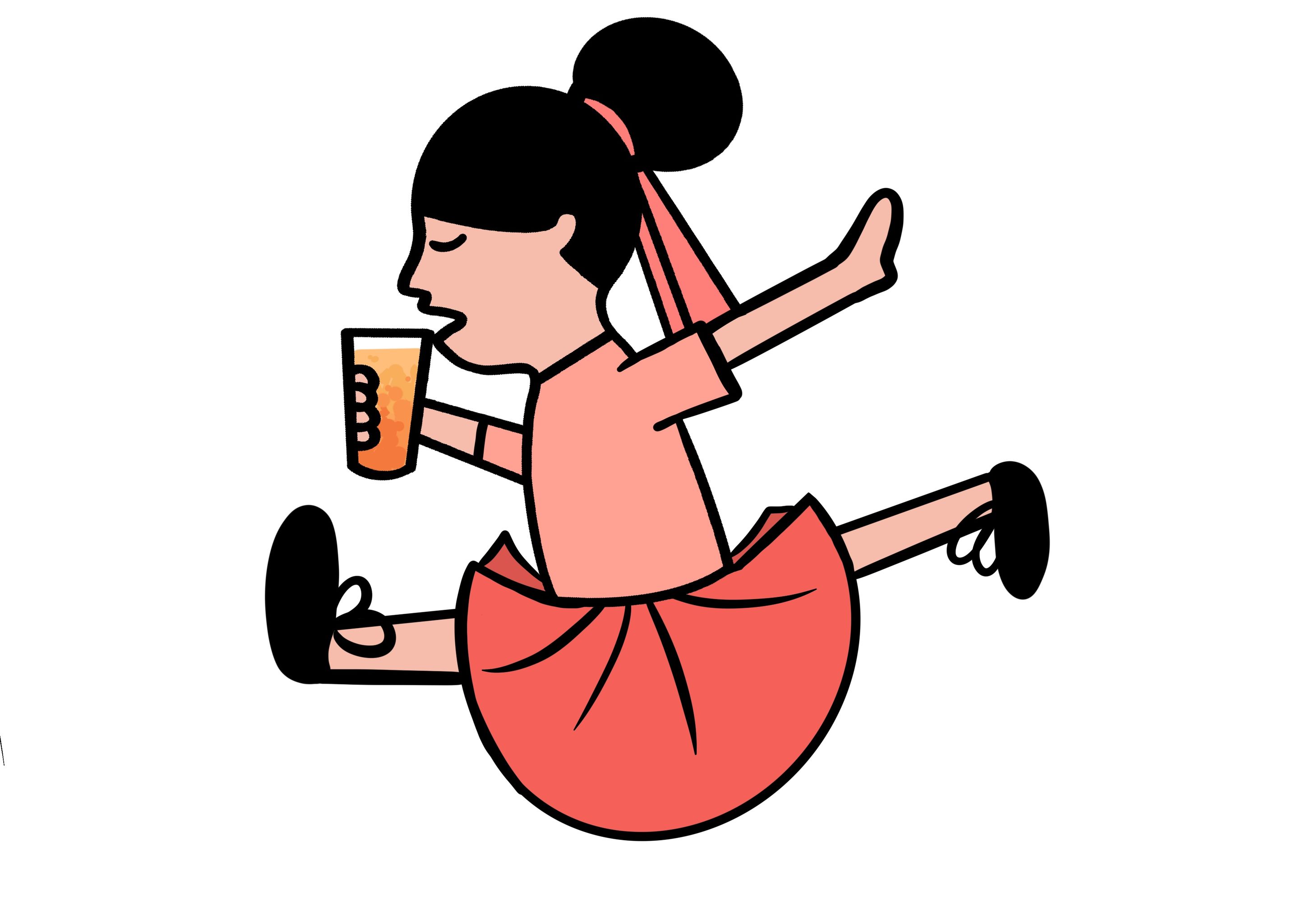 喜茶logo全身图之飞跃喜茶