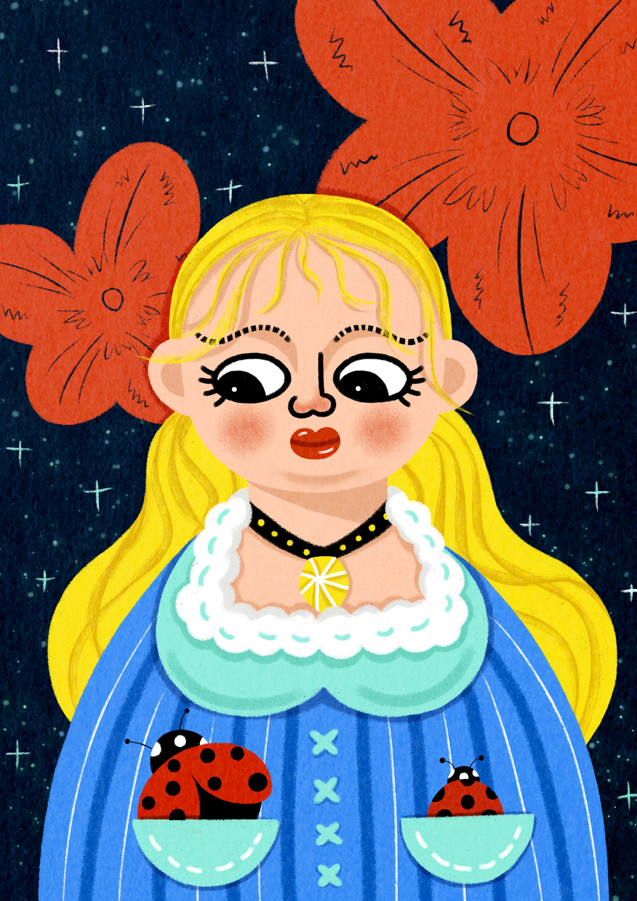 名画转插画 | 双下巴系列