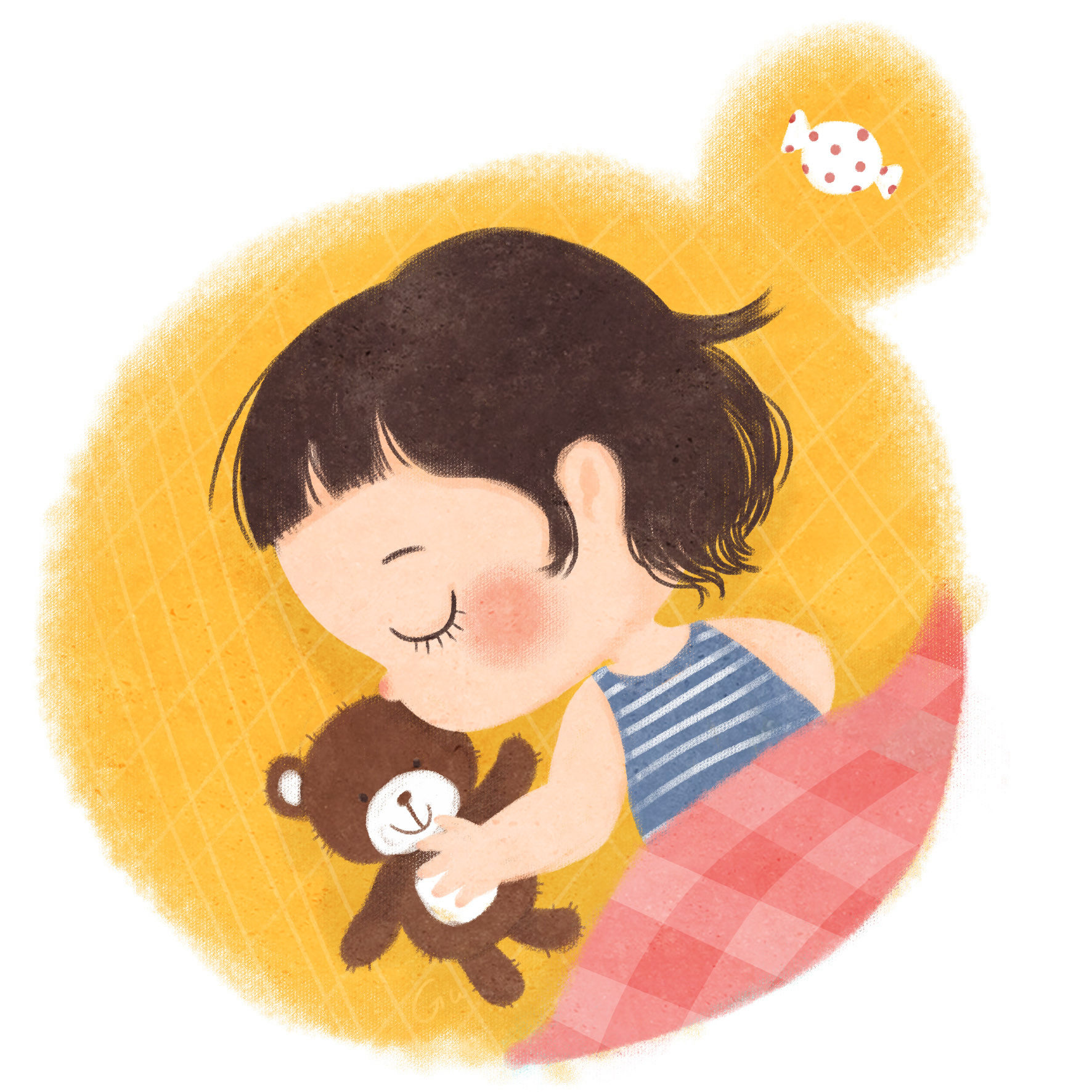 儿童插画 小宝宝 日常