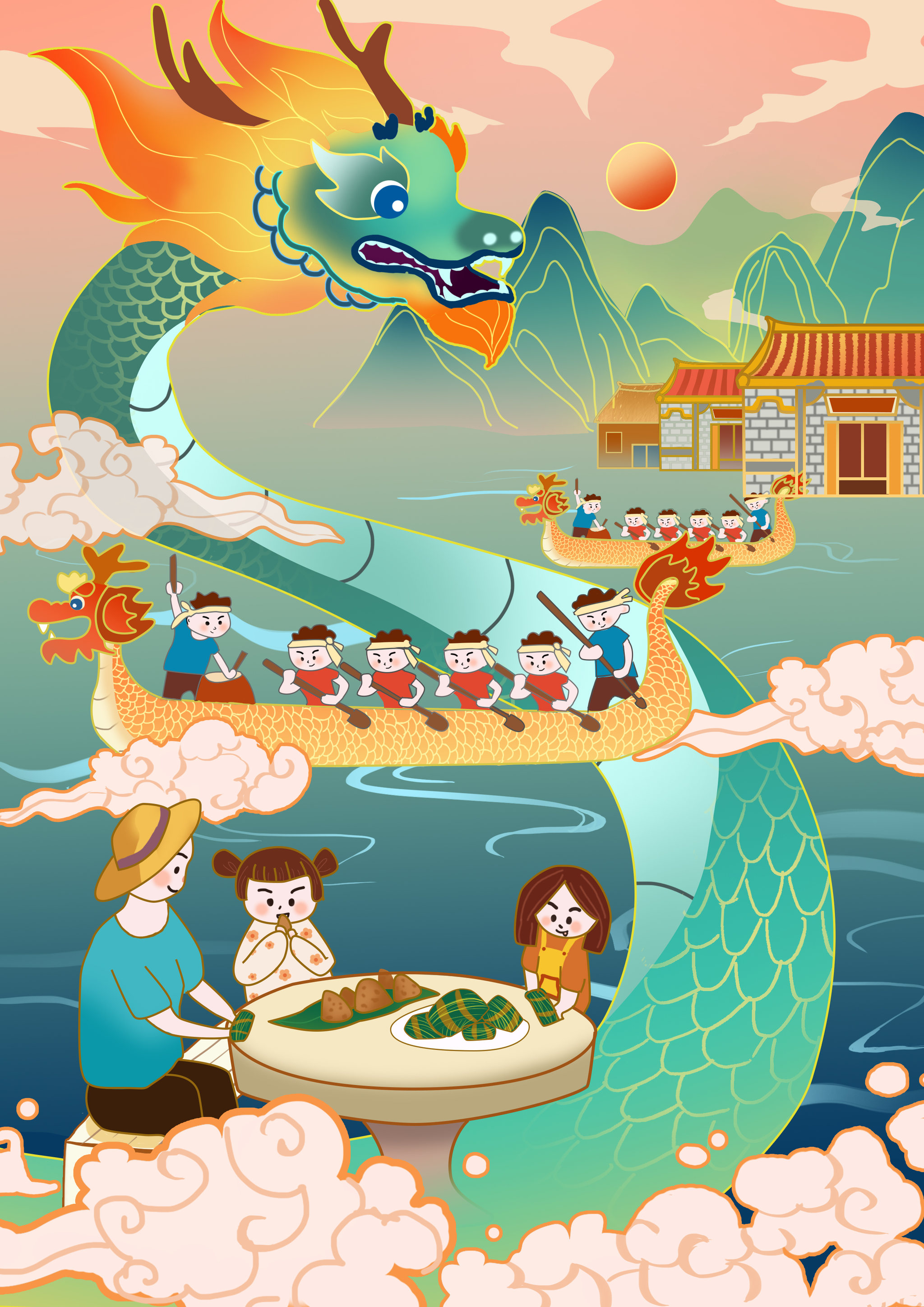 端午节插画 - 137****7202 - 原创作品 - 视觉中国(shijueme)