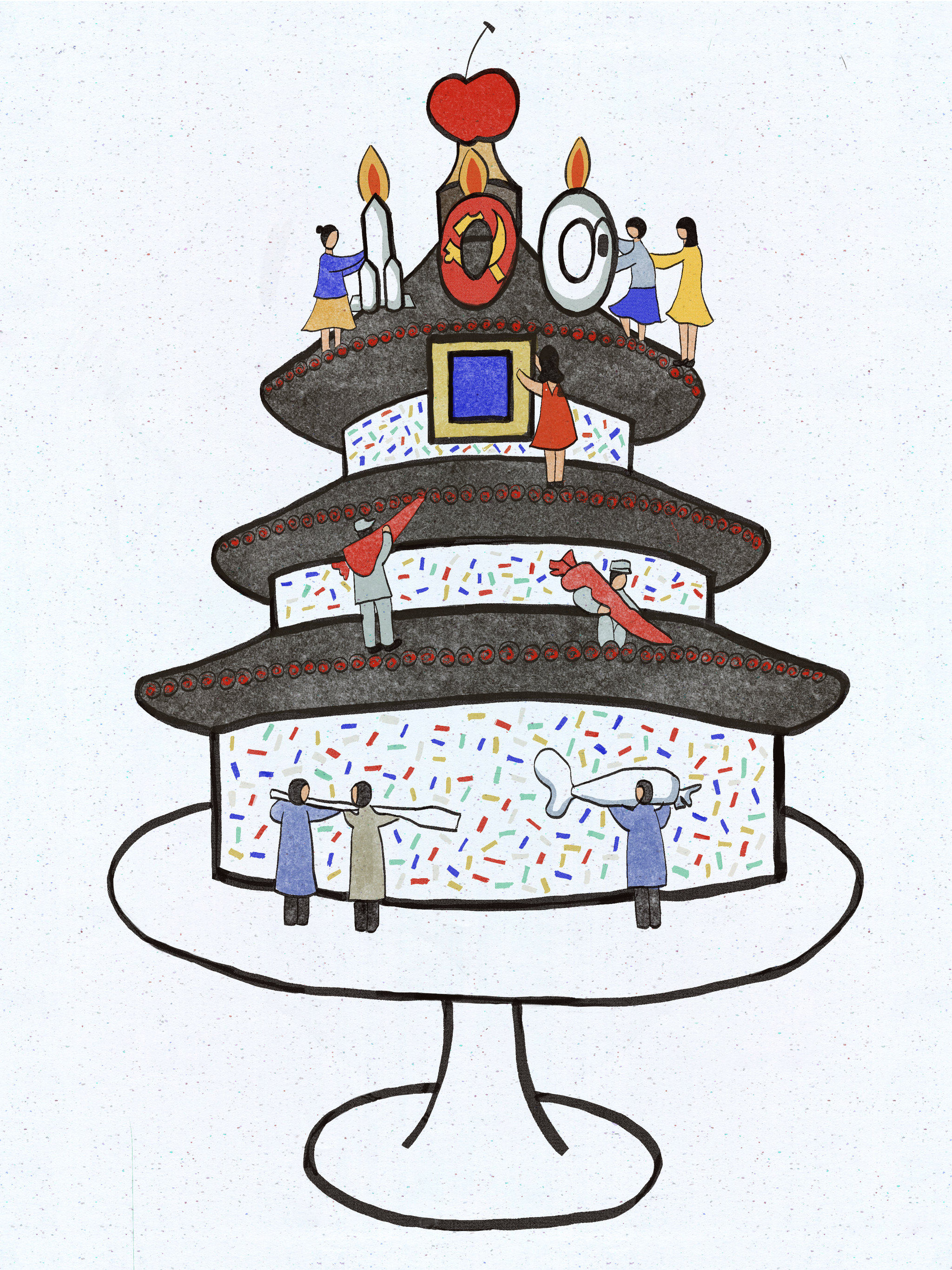 最美天坛景 百年华诞情