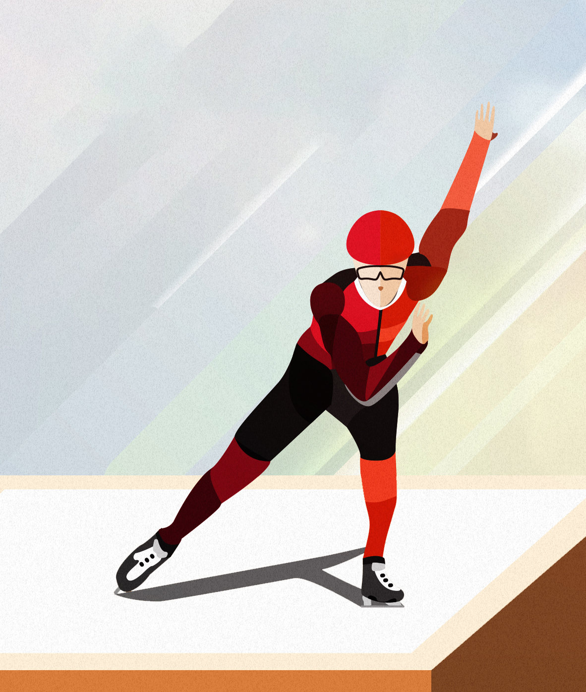 速滑滑冰 - alanweng - 原创作品 - 视觉中国(shijueme)