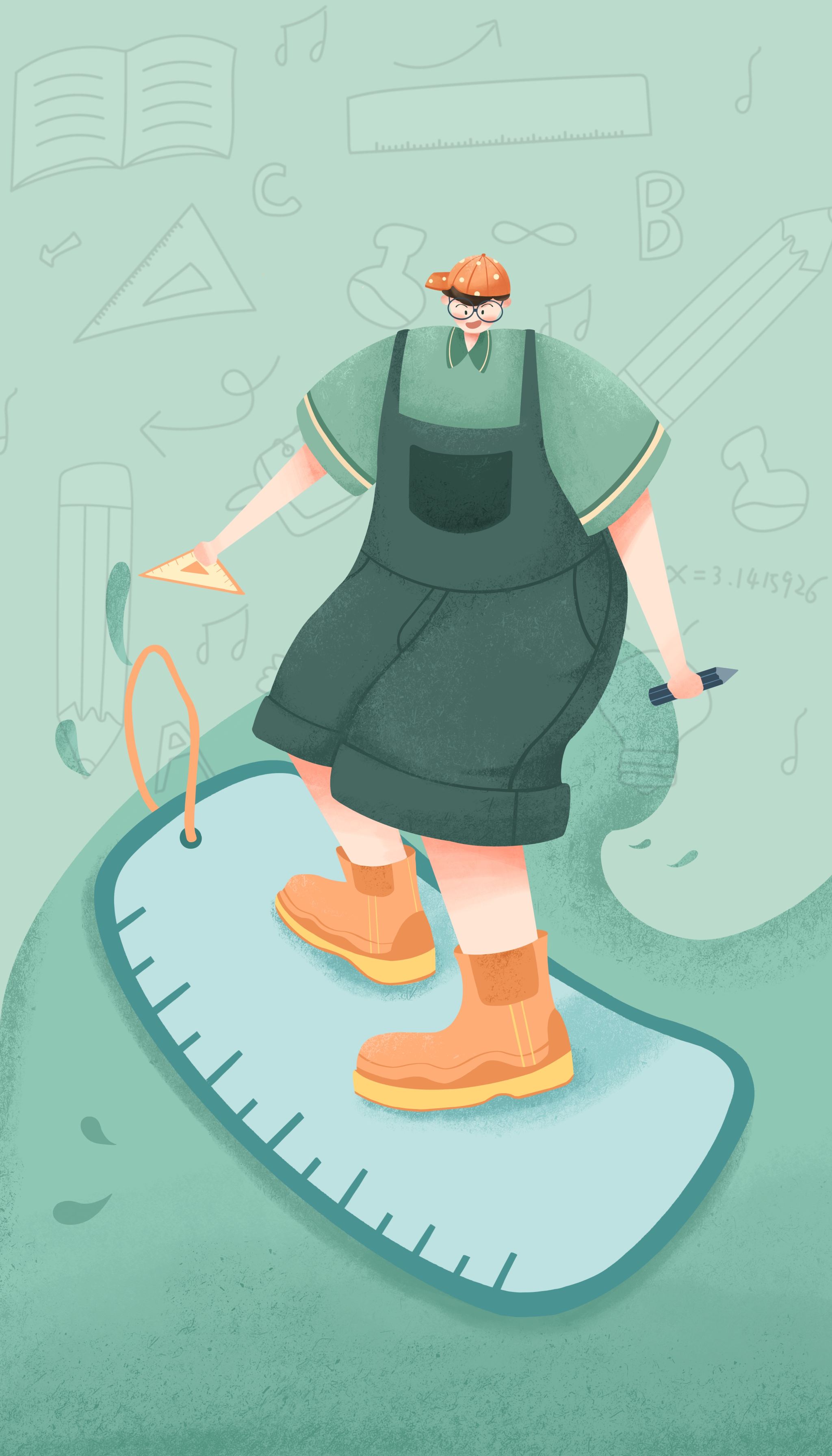 原创插画 / 扁平人物总结