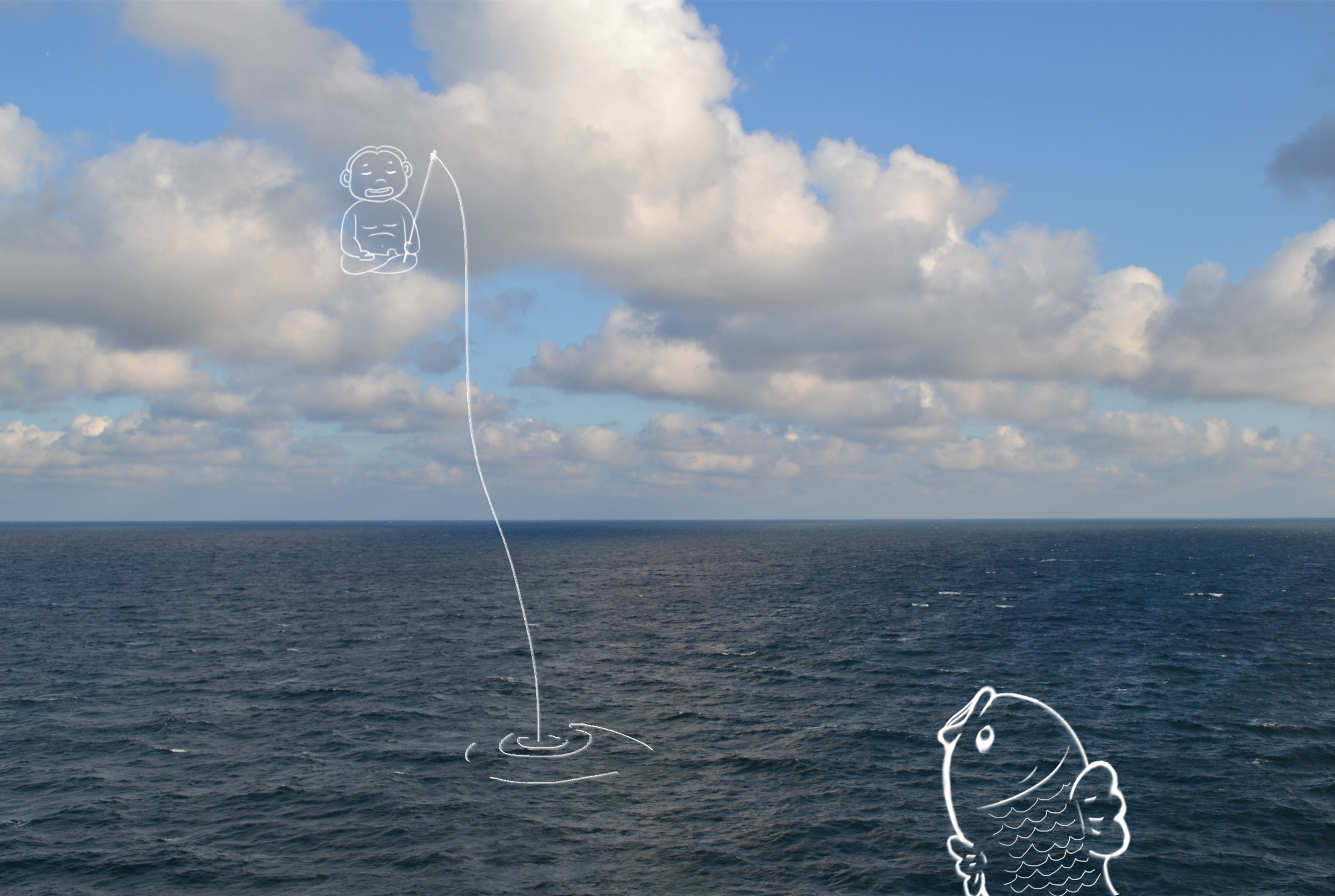 photo doodle 云朵照片涂鸦