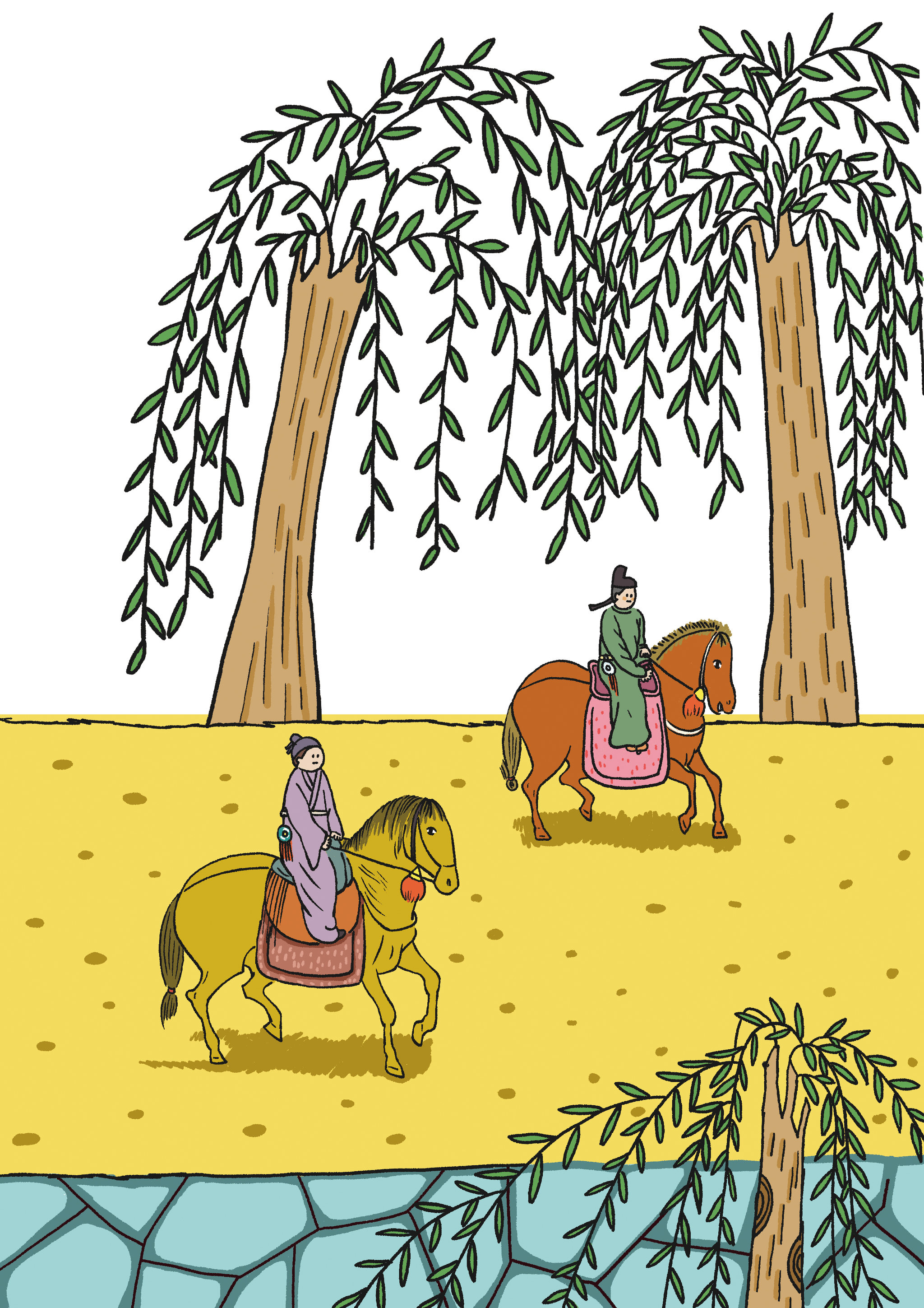 小学生古诗插画配图