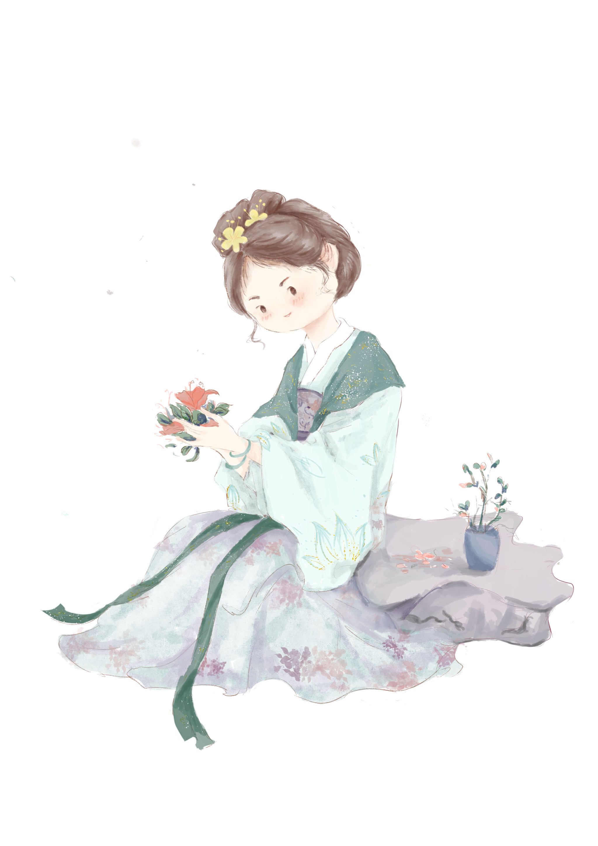 古代女子日常 - 姑苏qwq - 原创作品 - 视觉中国(shijueme)