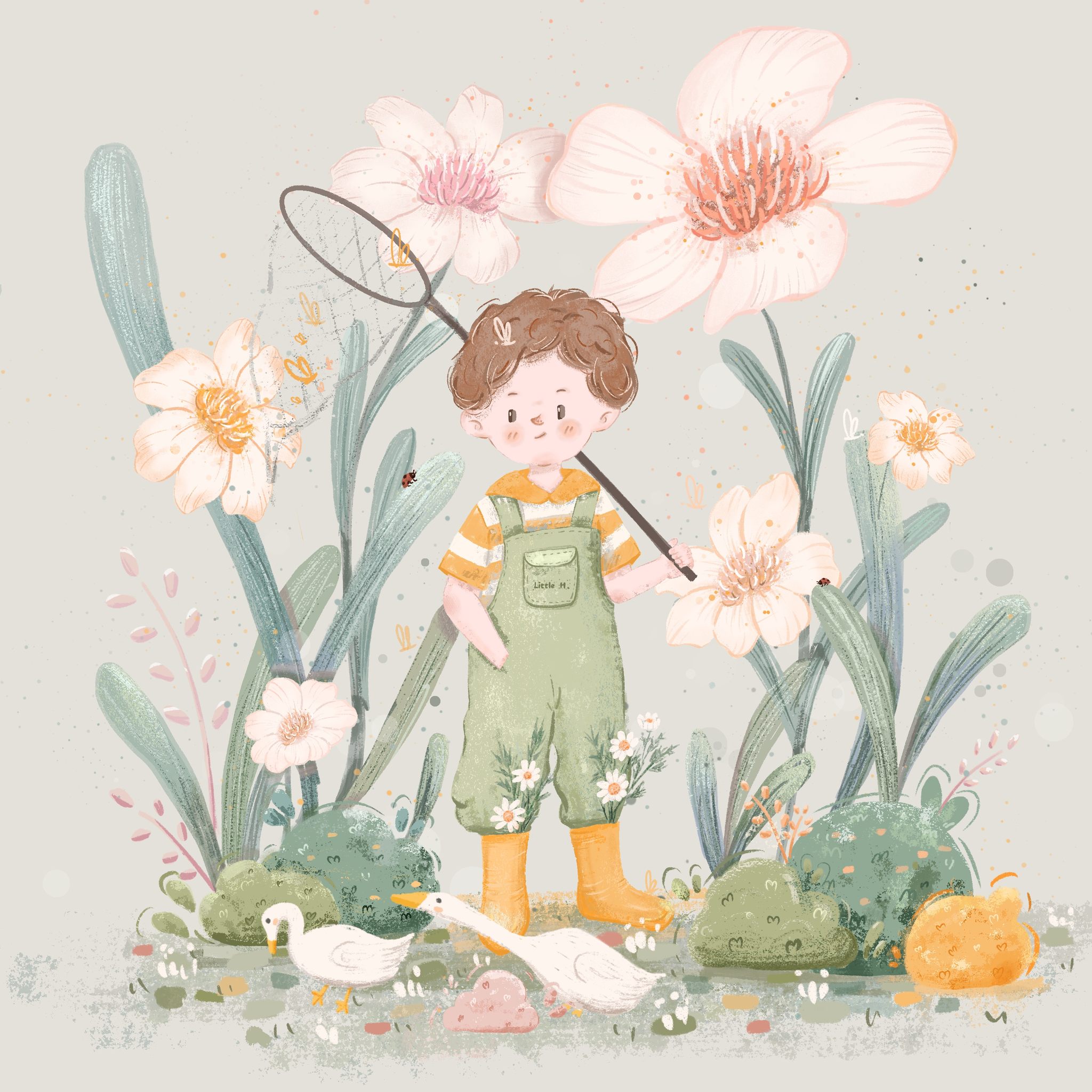 捕昆虫的春天 - 小h的梦想田 - 原创作品 - 视觉中国(shijueme)