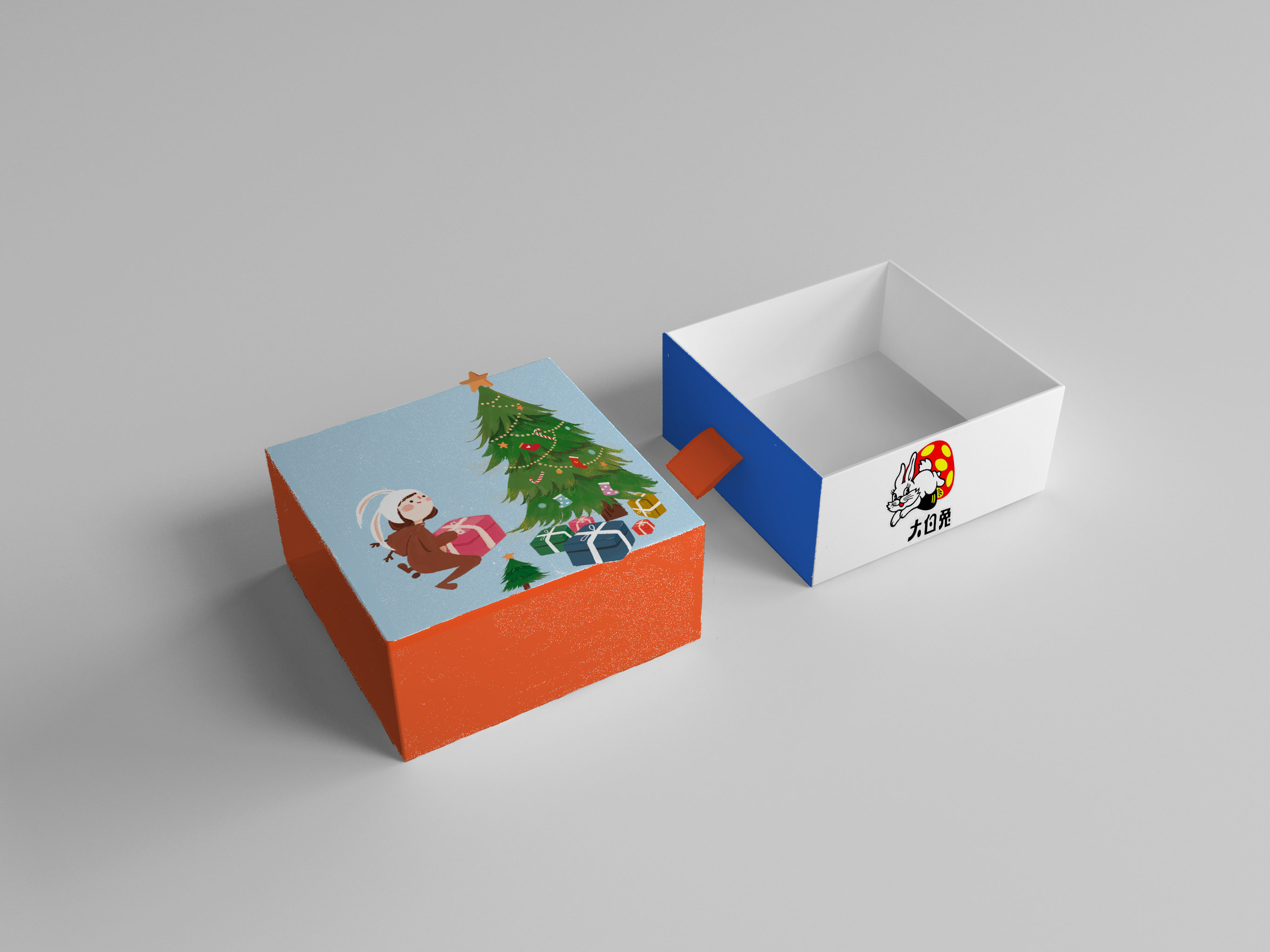 [刘昊]大白兔奶糖节日系列的包装:国庆节,儿童节,春节,中秋节,元宵节