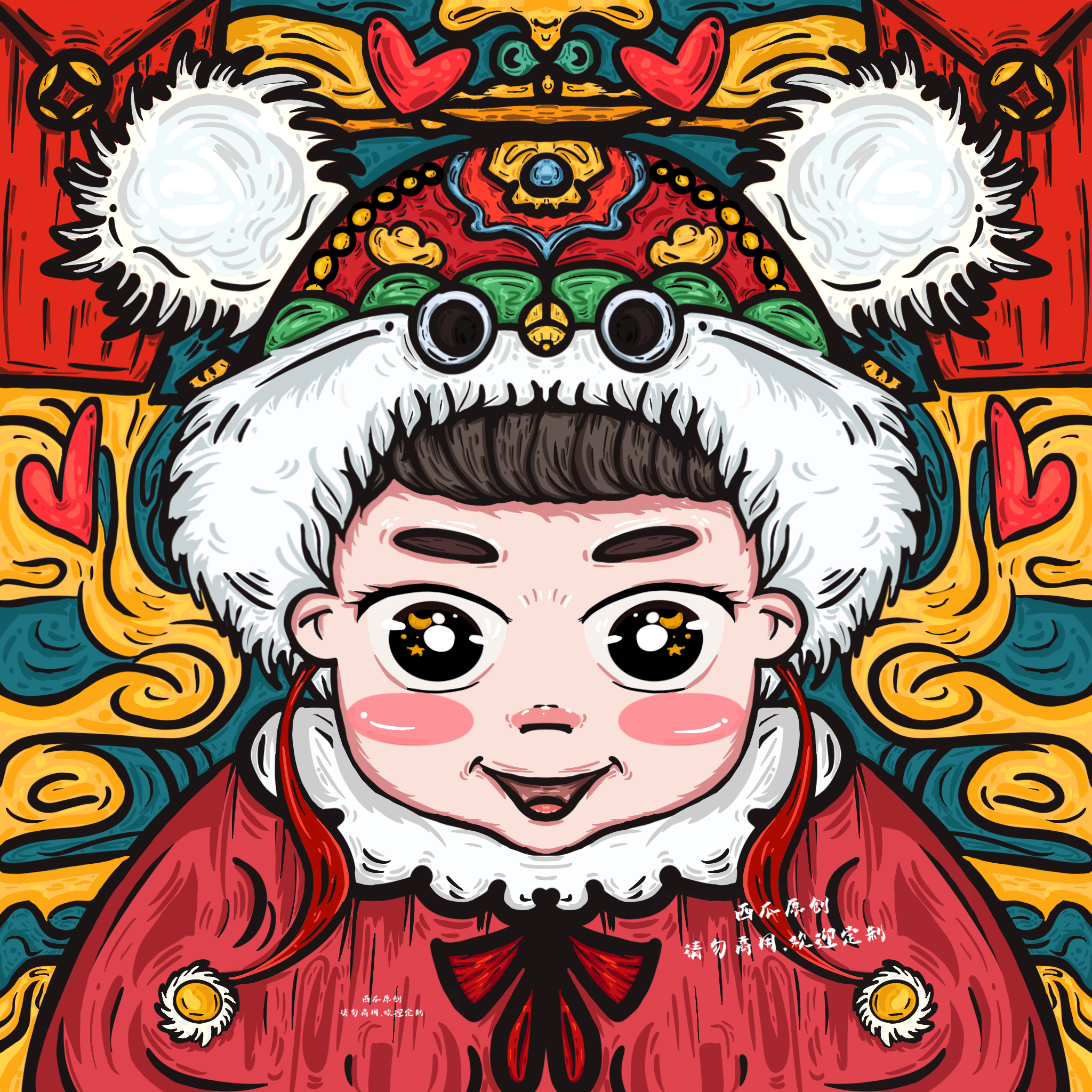 国潮福娃 插画  - 商业插画 |   上传时间: 2021-04-01 13:08 为ta点