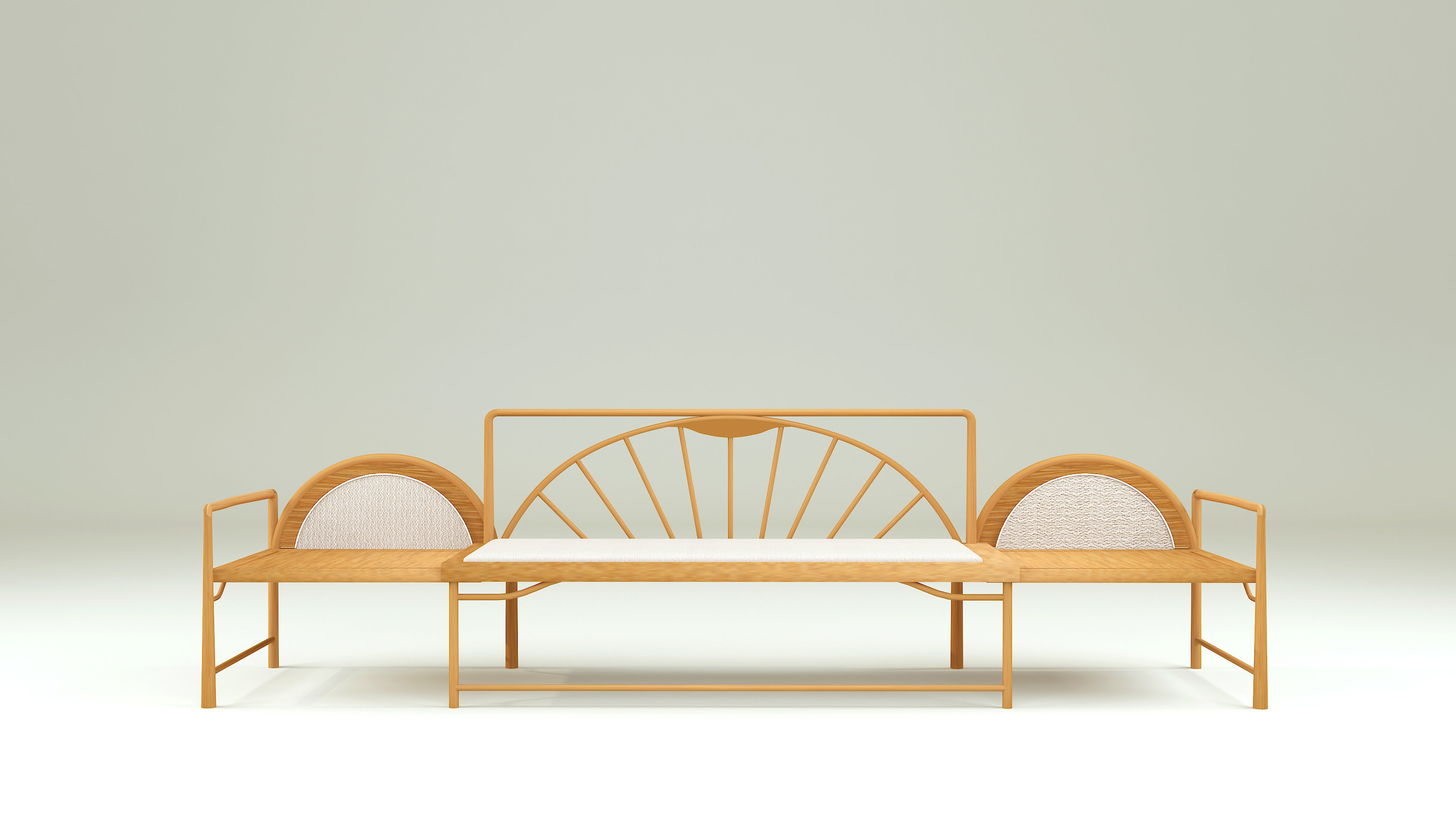 上"扇"若水——竹艺新中式家具设计