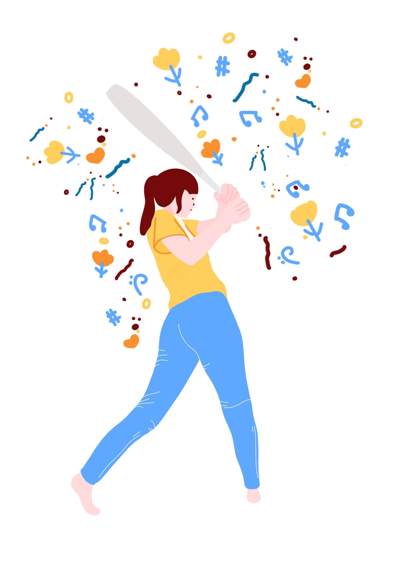 律动的人体动态插画