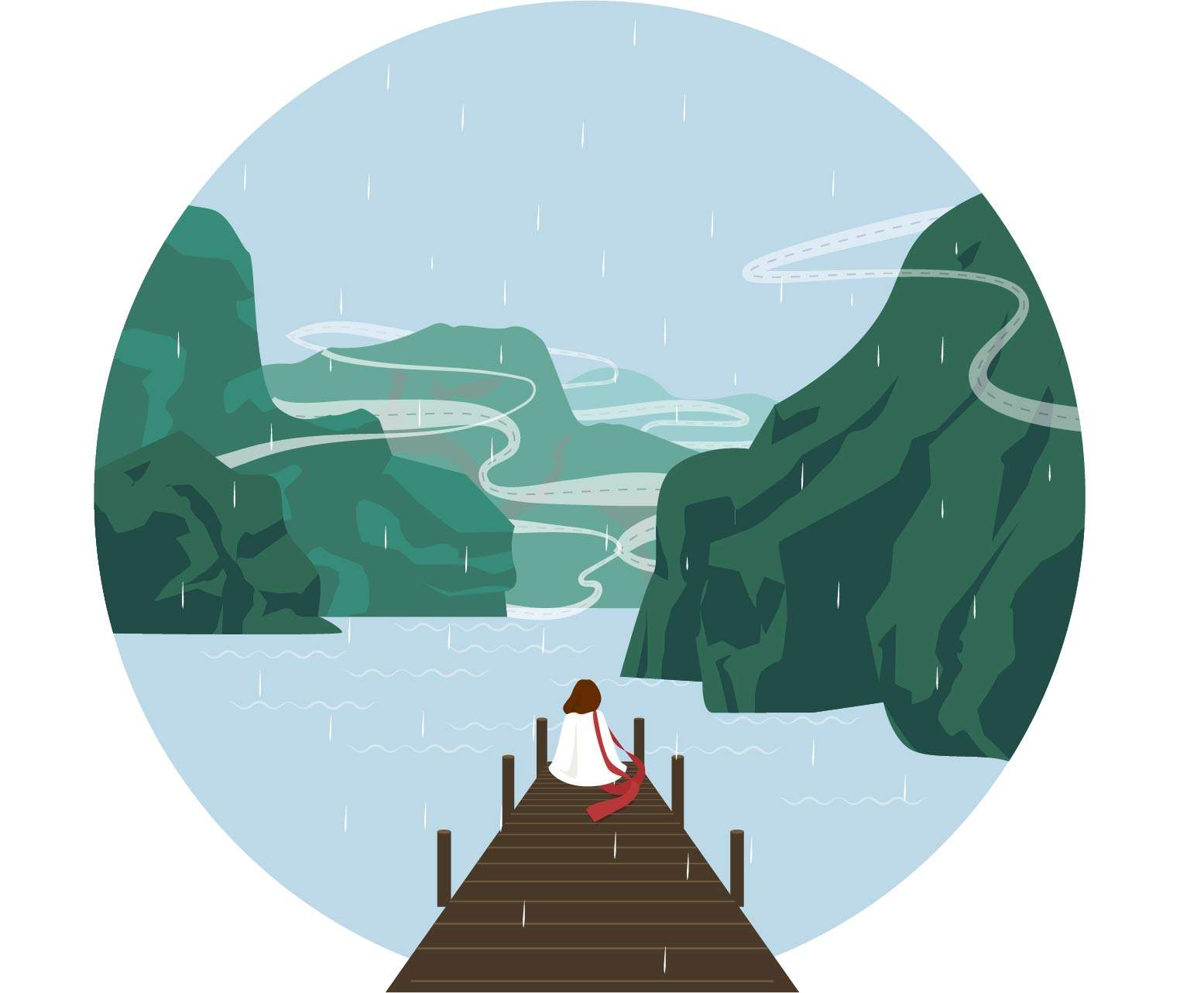 圆形构图-女孩的冒险