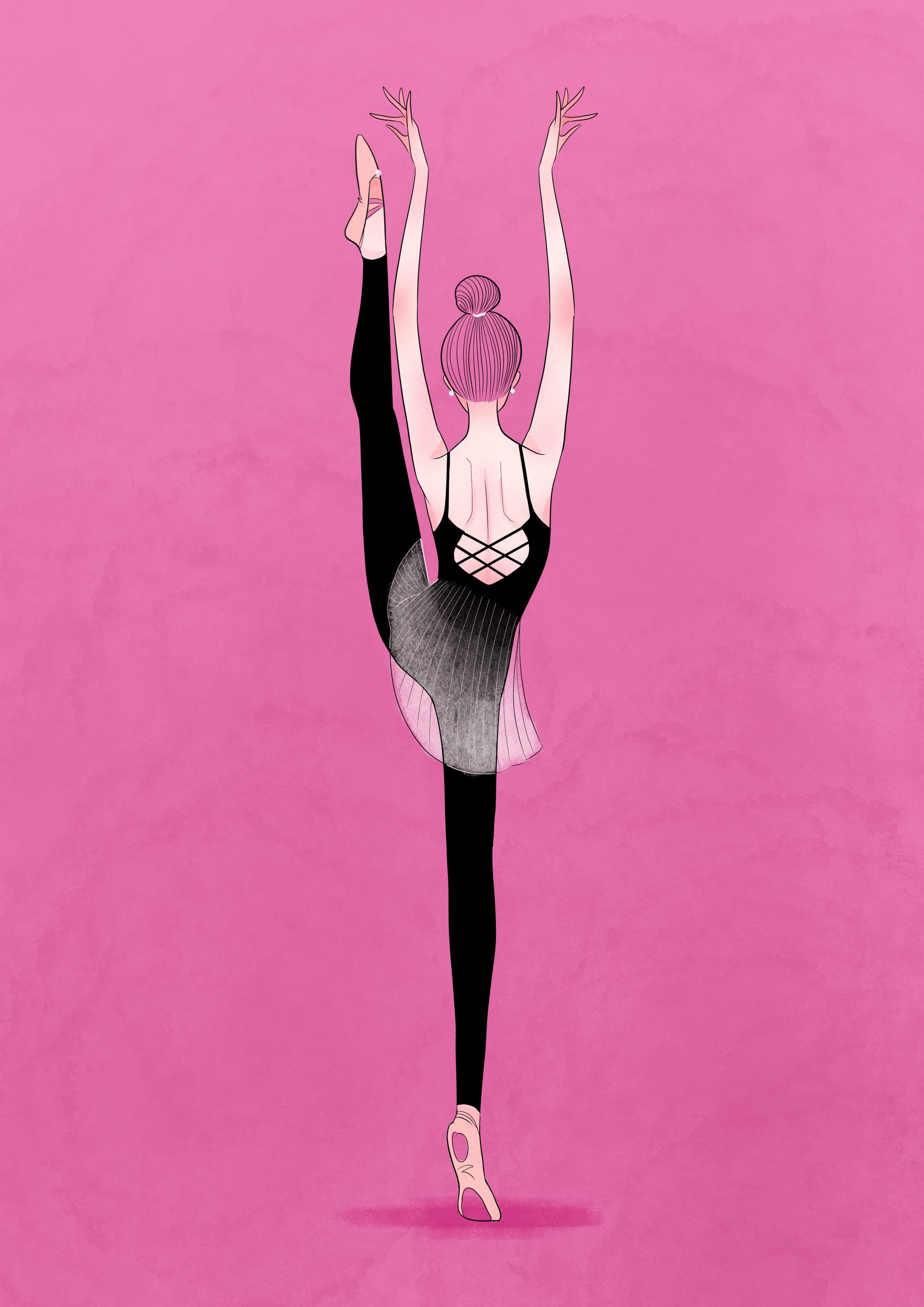 原创插画| 舞蹈姑娘 - apple丁 - 原创作品 - 视觉中国(爱视觉)