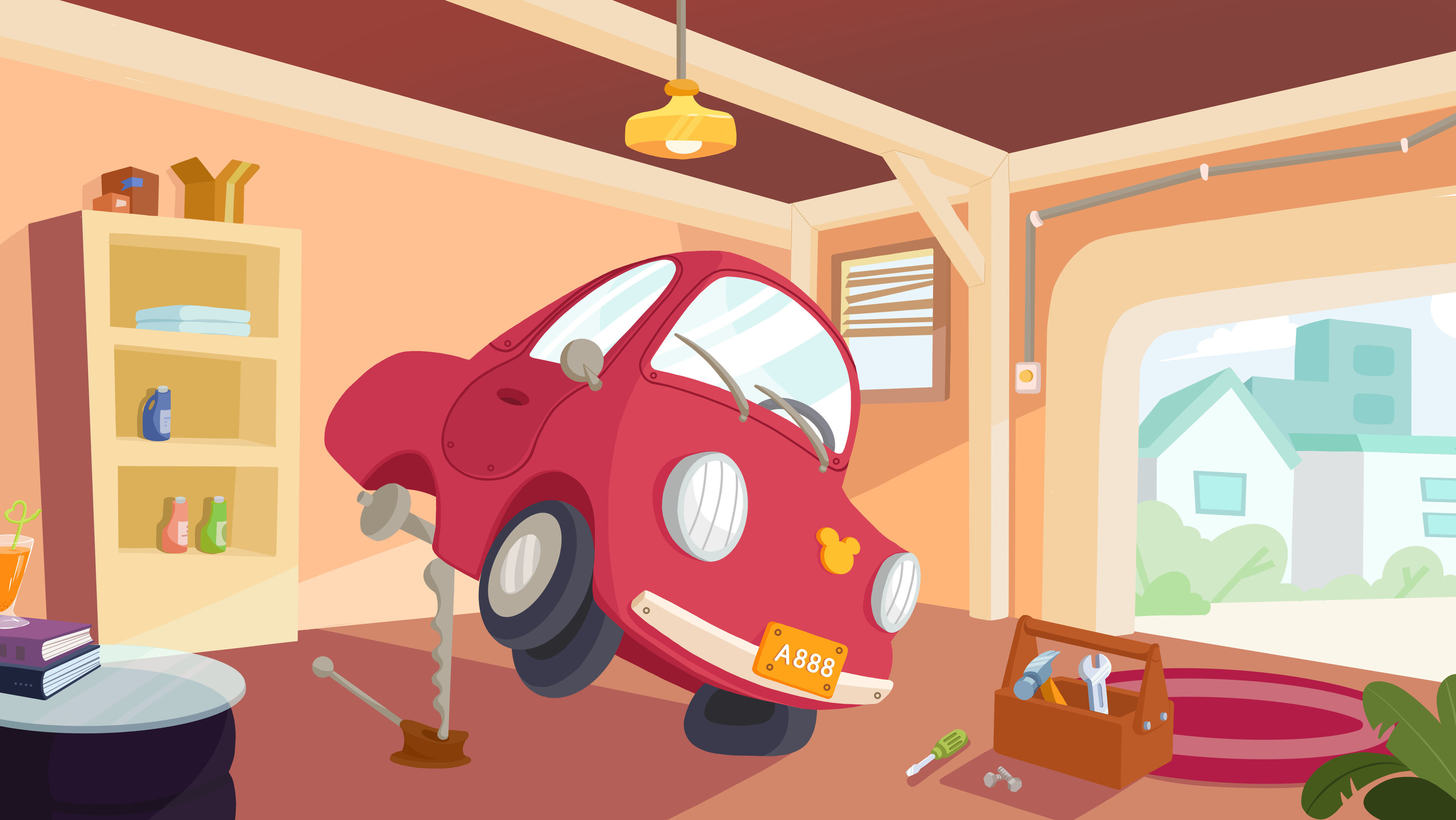 卡通车库 - 拇指妹妹 - 原创作品 - 视觉中国(shijueme)