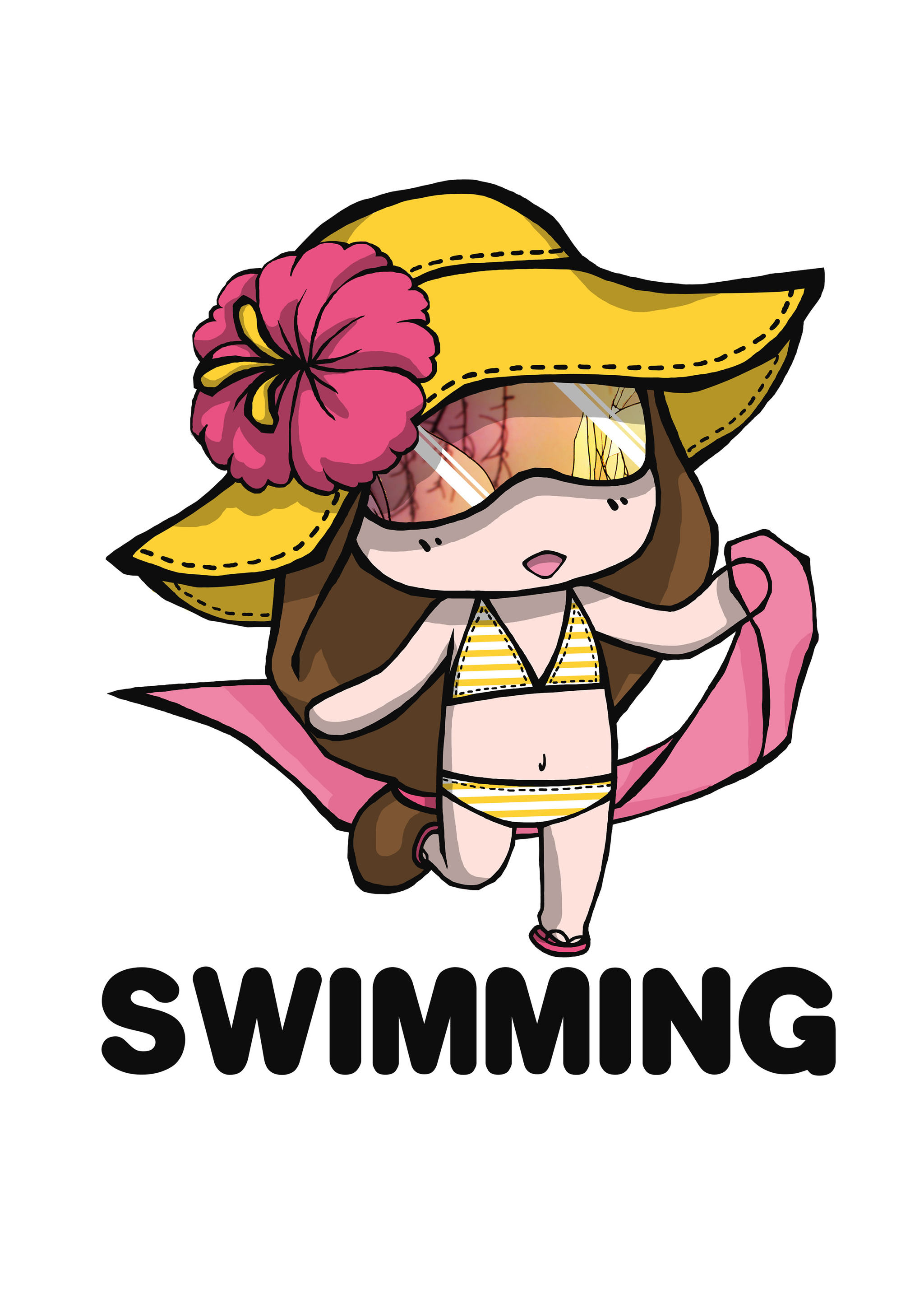 沙滩swimming