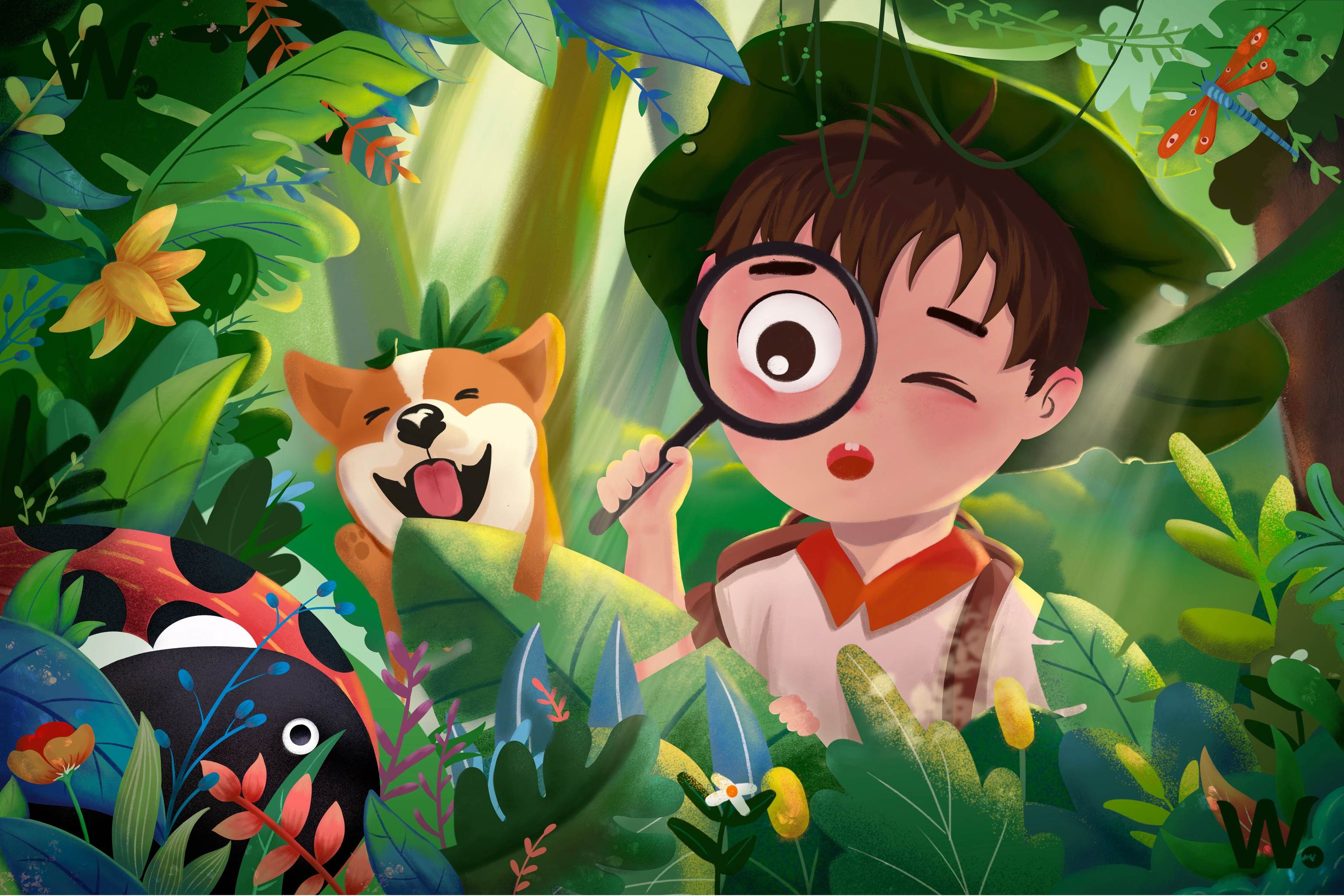 丛林探险 - w葱葱 - 原创作品 - 视觉中国(爱视觉)