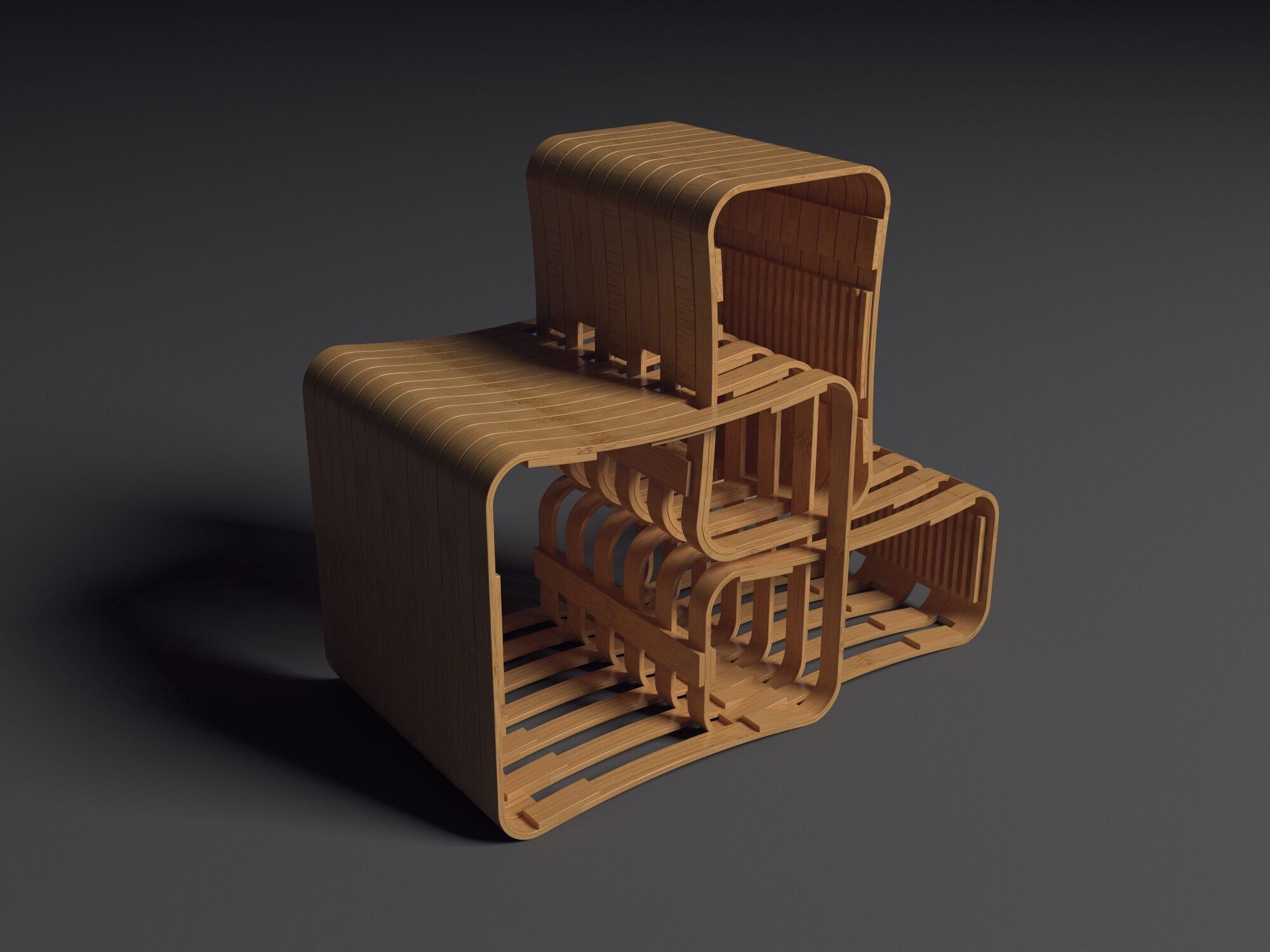 (青神)竹产品设计大赛-家具组银奖得主陈泳琪 - 视觉赛事 - 原创作品