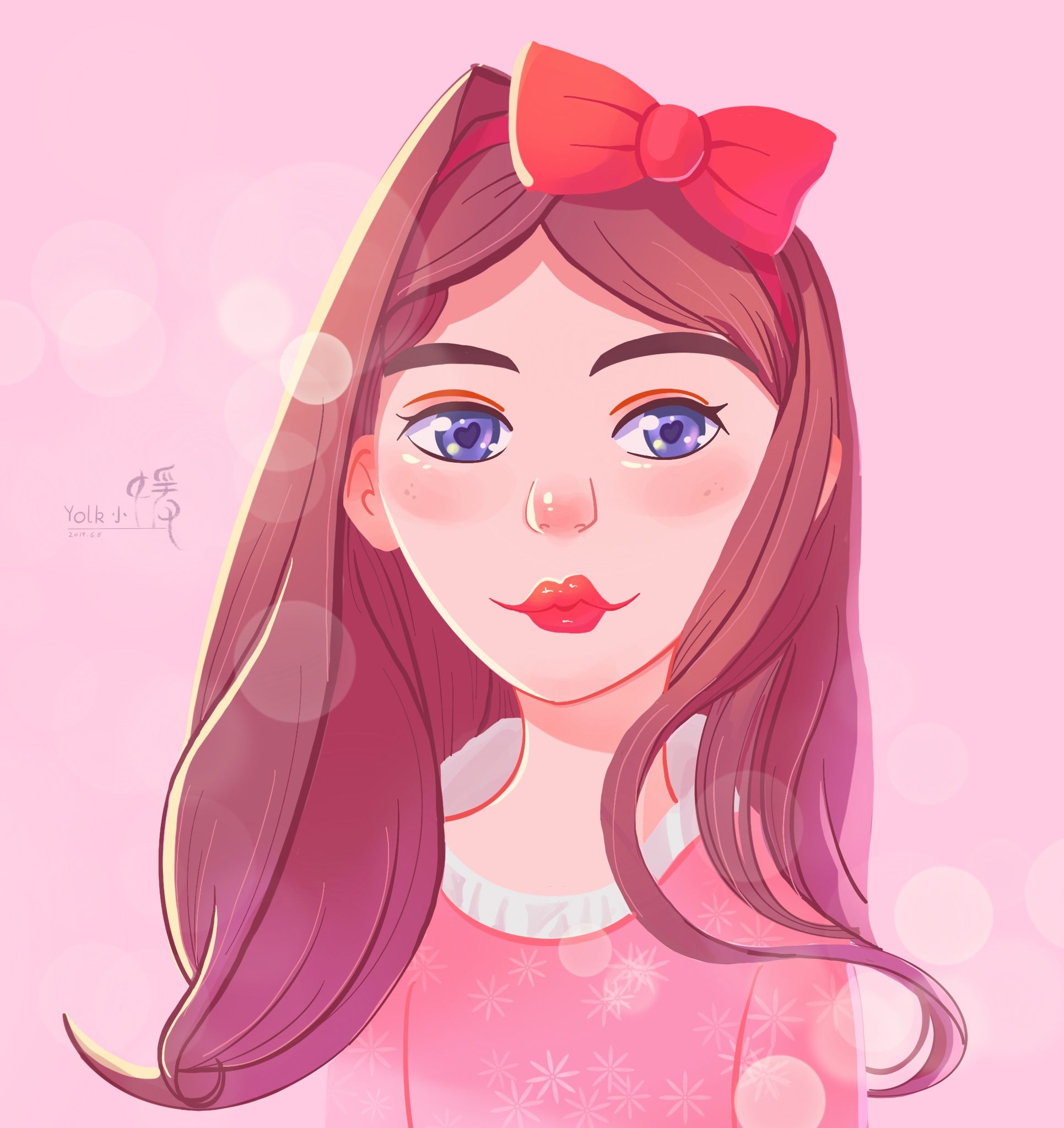 手绘小媛原创手绘头像壁纸