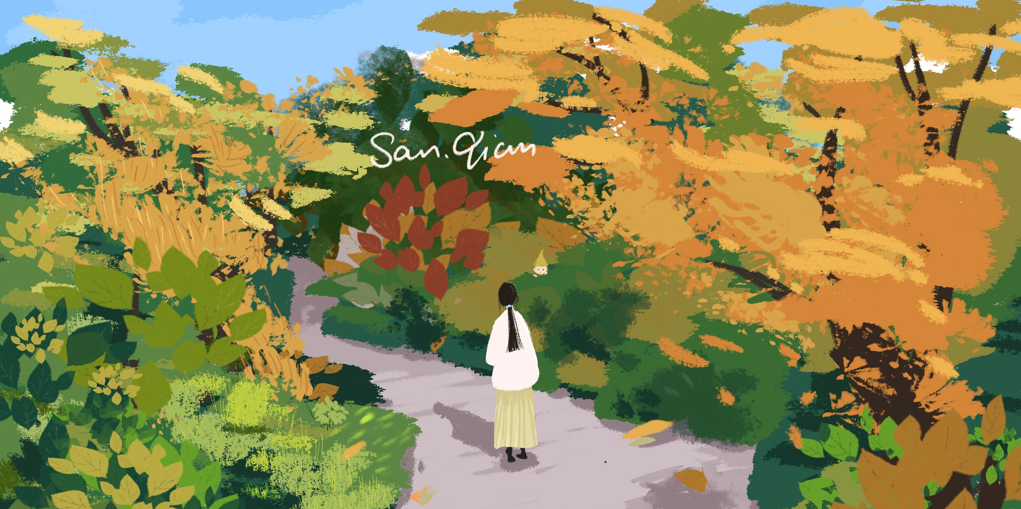 秋与落叶 插画  - 其他绘画 |   上传时间: 2020-11-23 13:20 为ta点