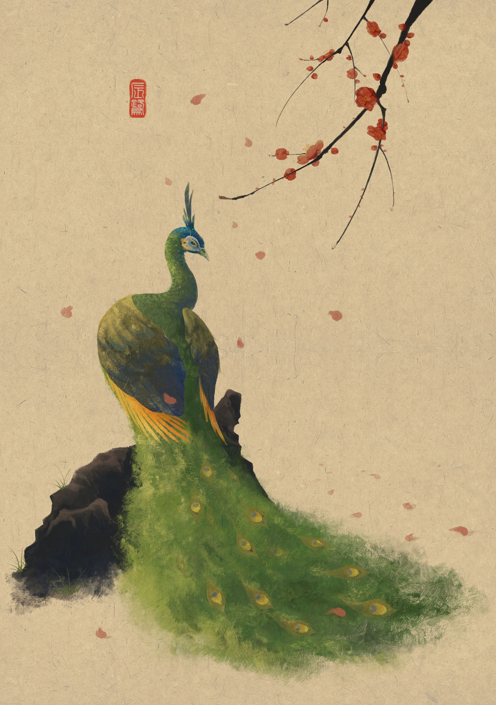 绿孔雀 插画  - 其他绘画 |   上传时间: 2021-07-20 14:41 为ta点赞