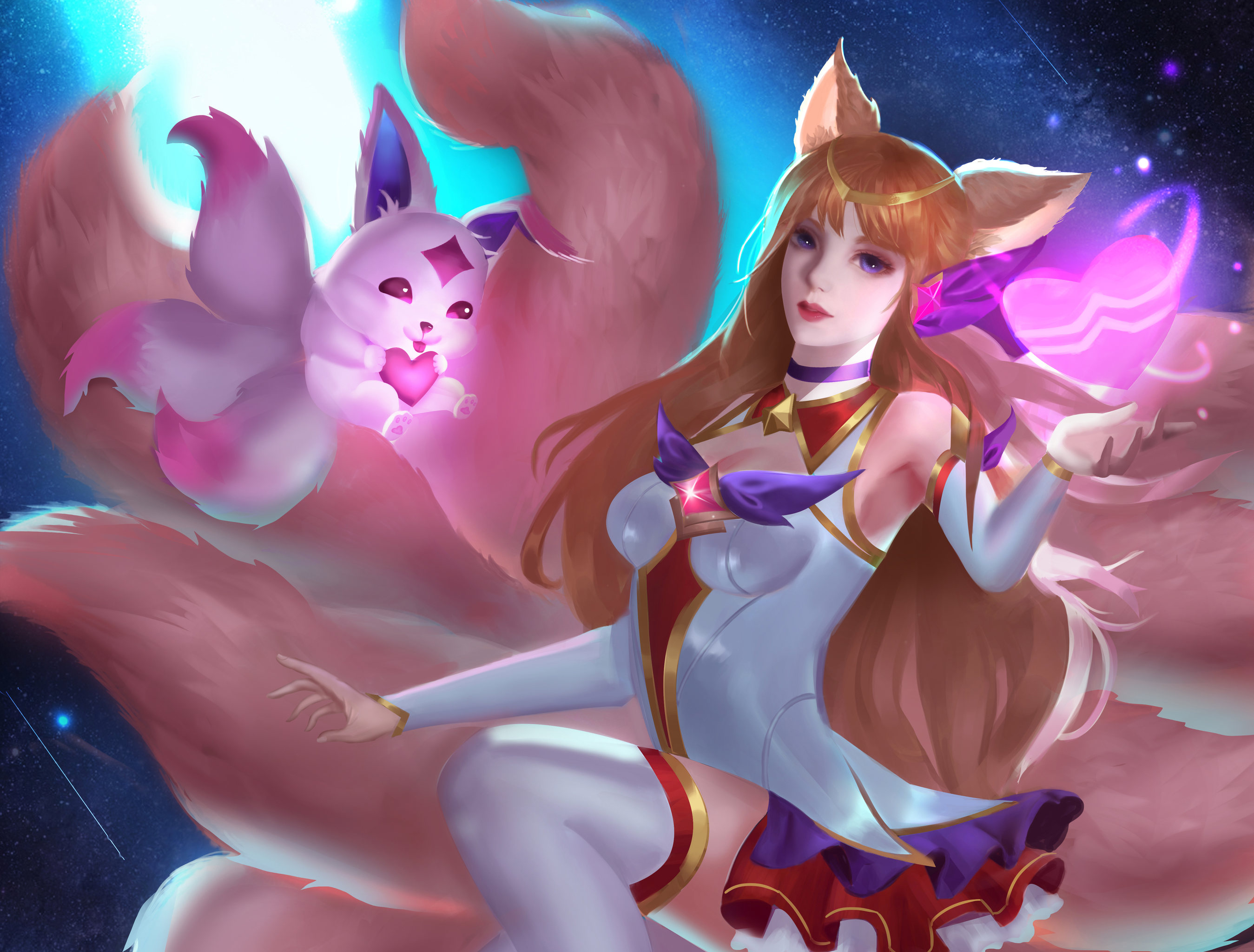 【写实插画】阿狸-星之守护者同人