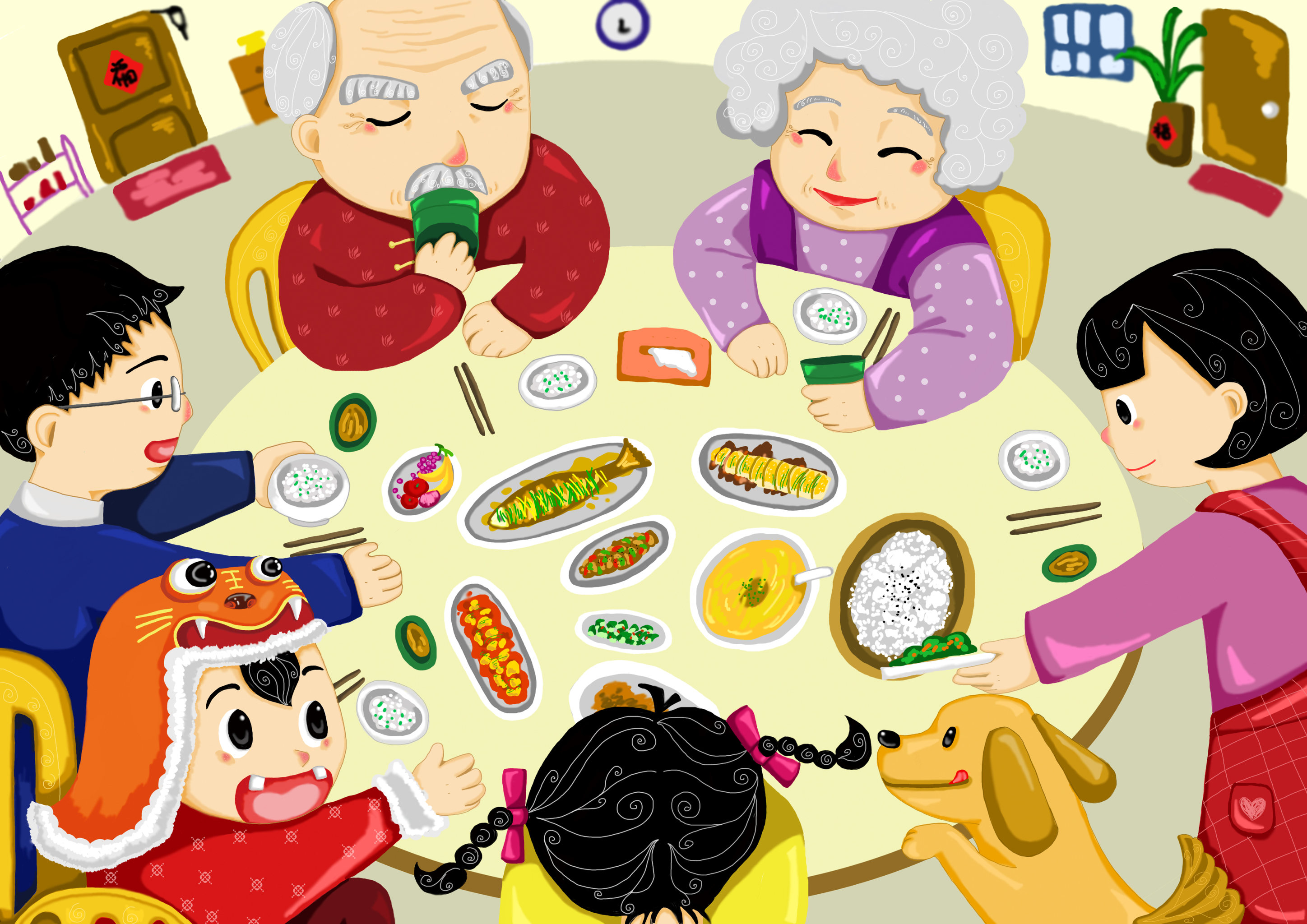 合家欢乐年夜饭 - zenjayoon - 原创作品 - 视觉中国(shijueme)