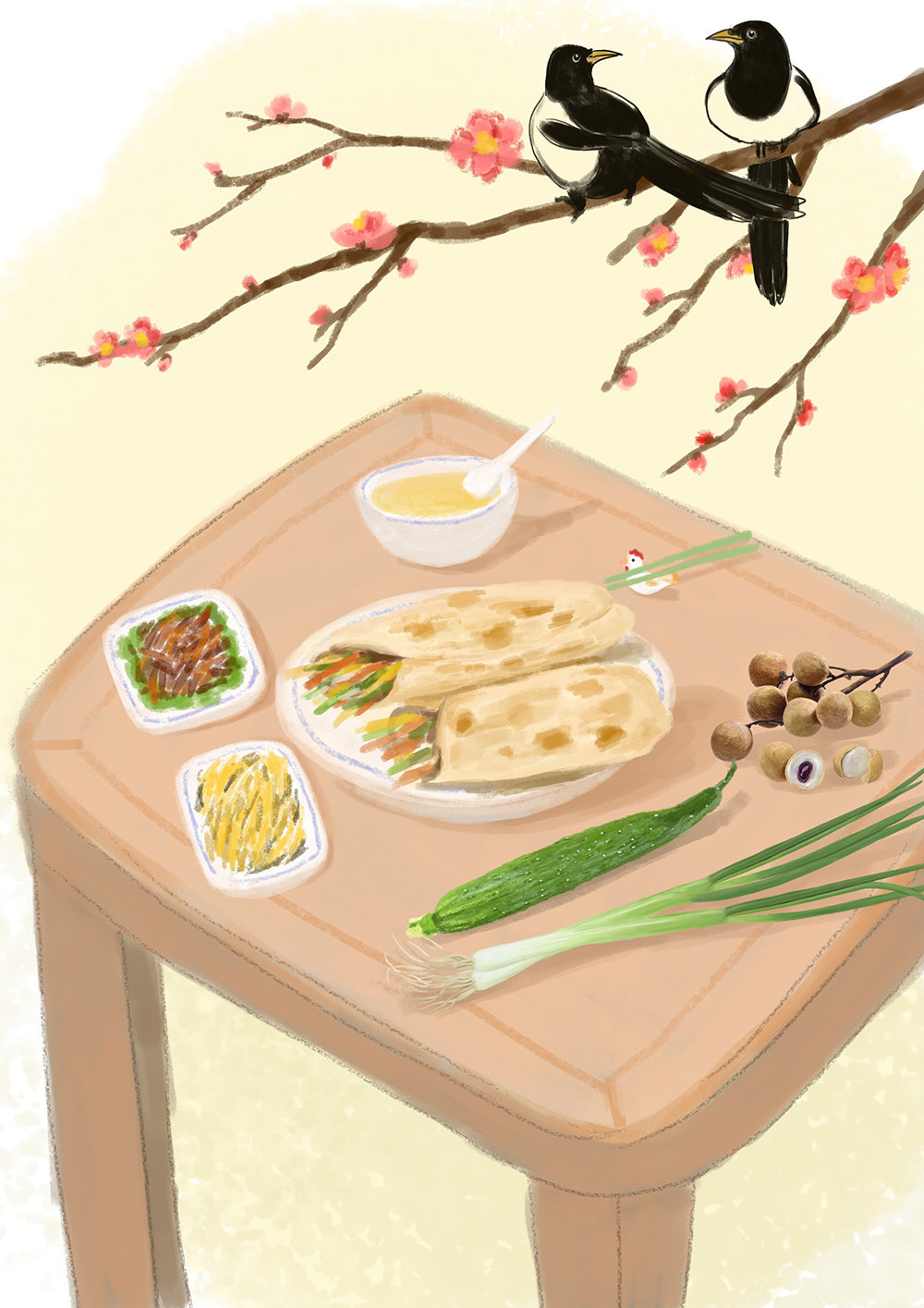 立春时节吃春饼