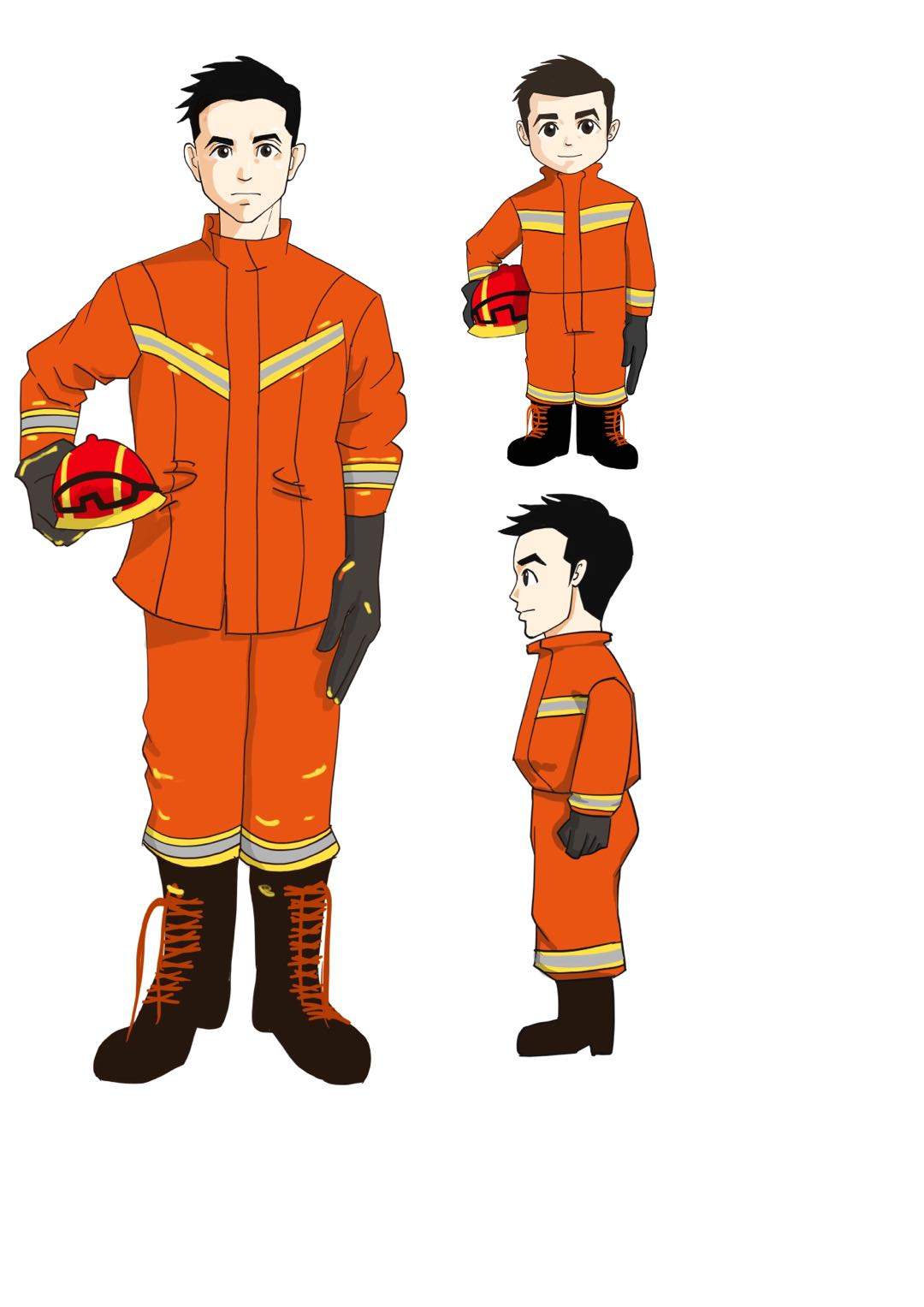 最帅消防员(表情没来得及,还是发了吧)