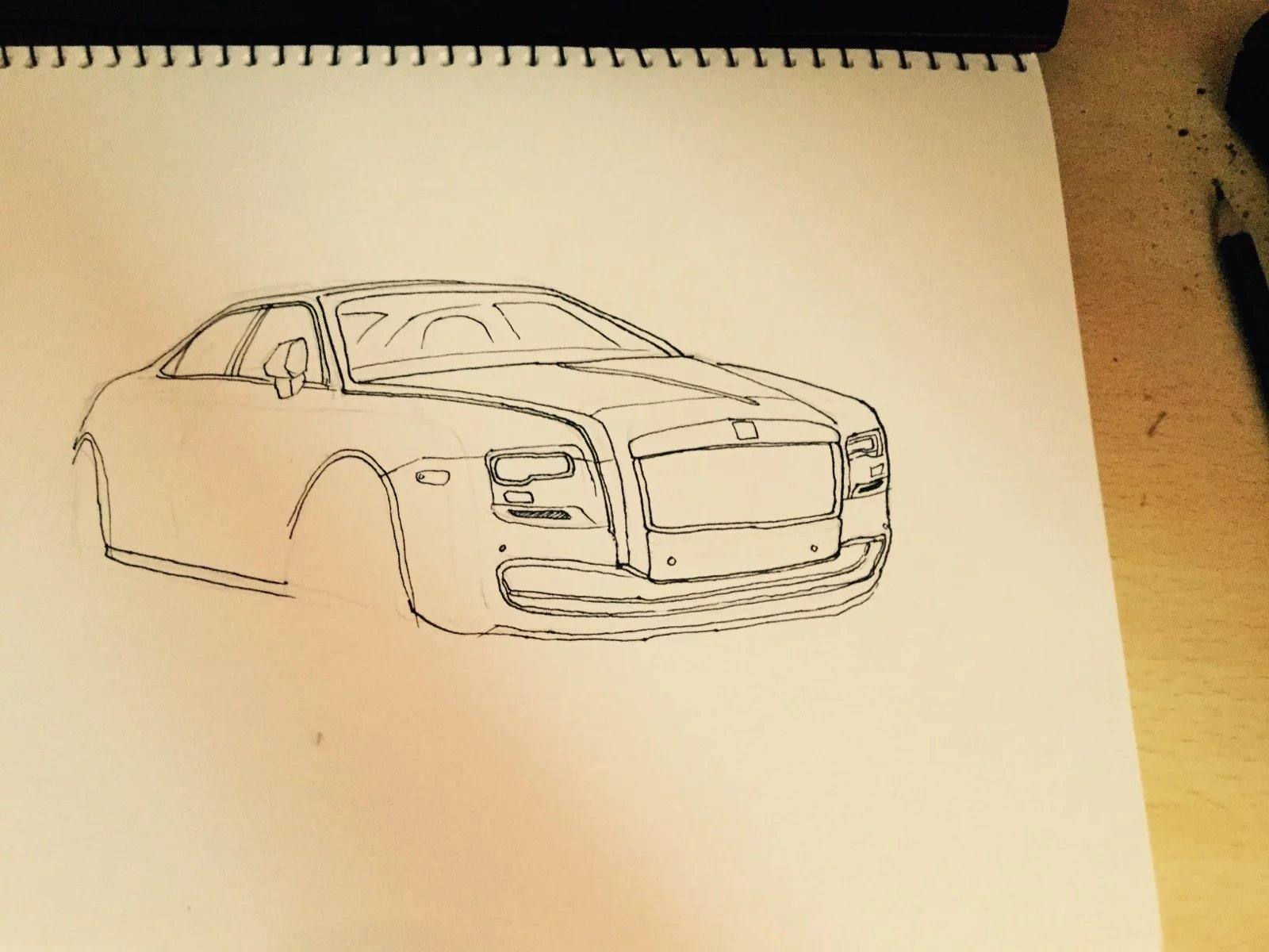 劳斯莱斯 手绘 - 王意煊 - 原创作品 - 视觉中国(shijueme)